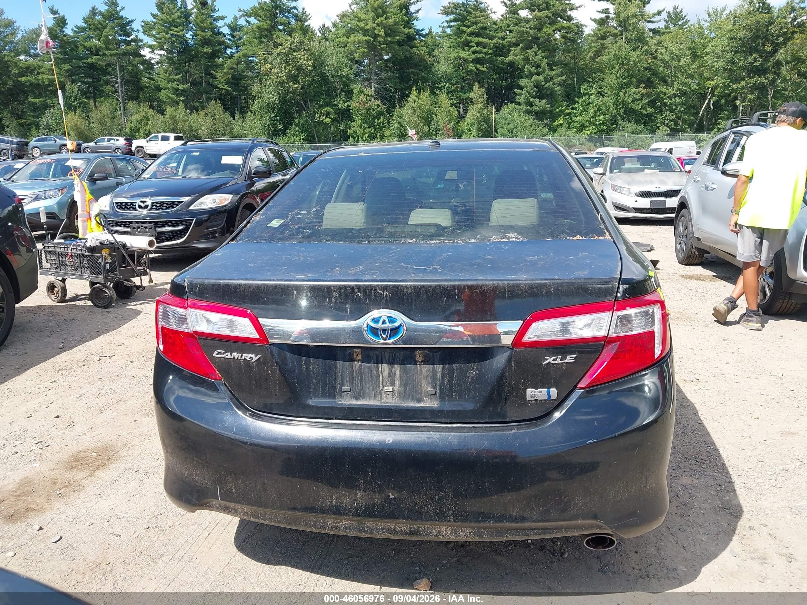 2014 Toyota Camry Hybrid Xle Black vin: 4T1BD1FK8EU138876