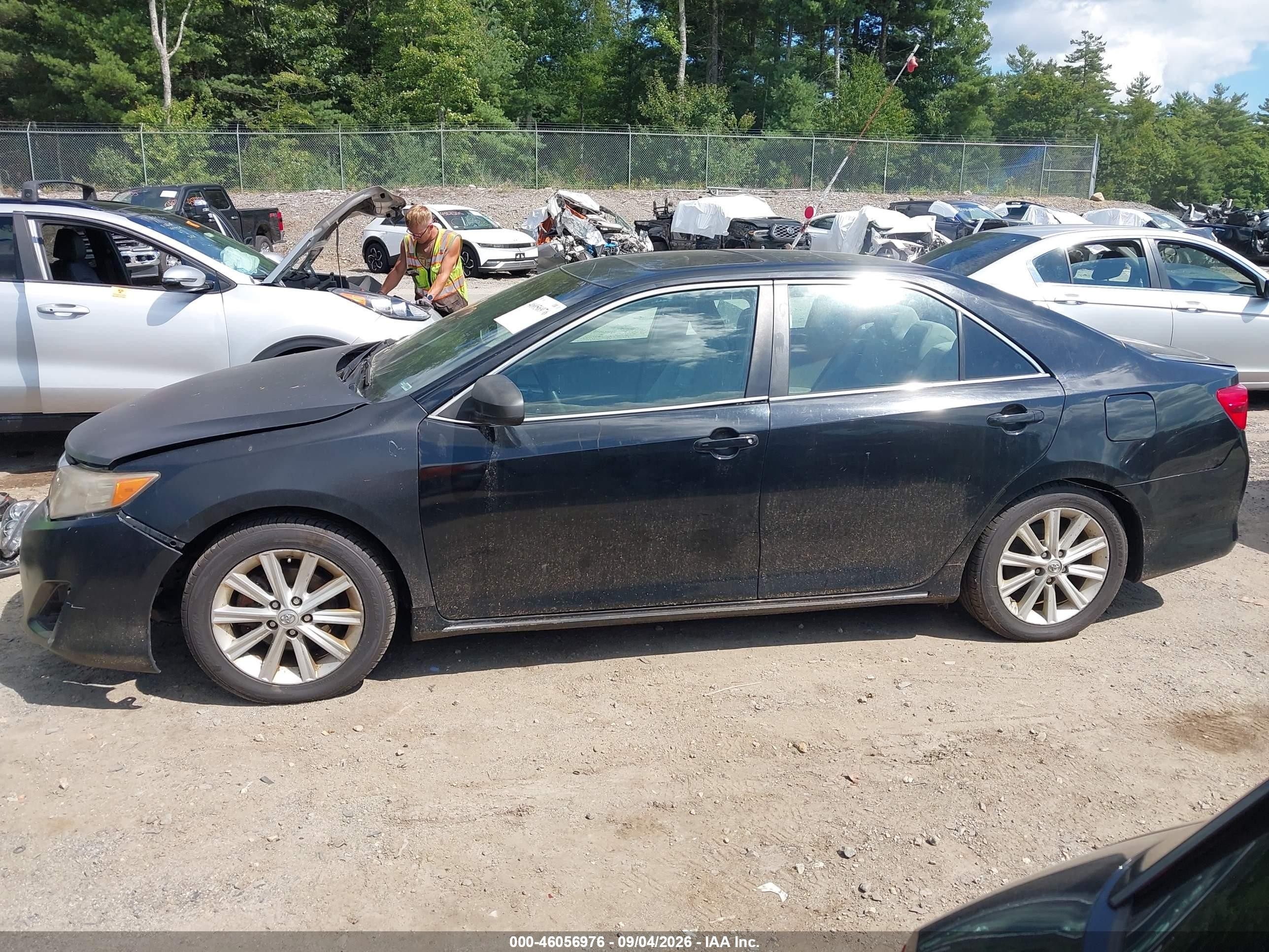 2014 Toyota Camry Hybrid Xle Black vin: 4T1BD1FK8EU138876