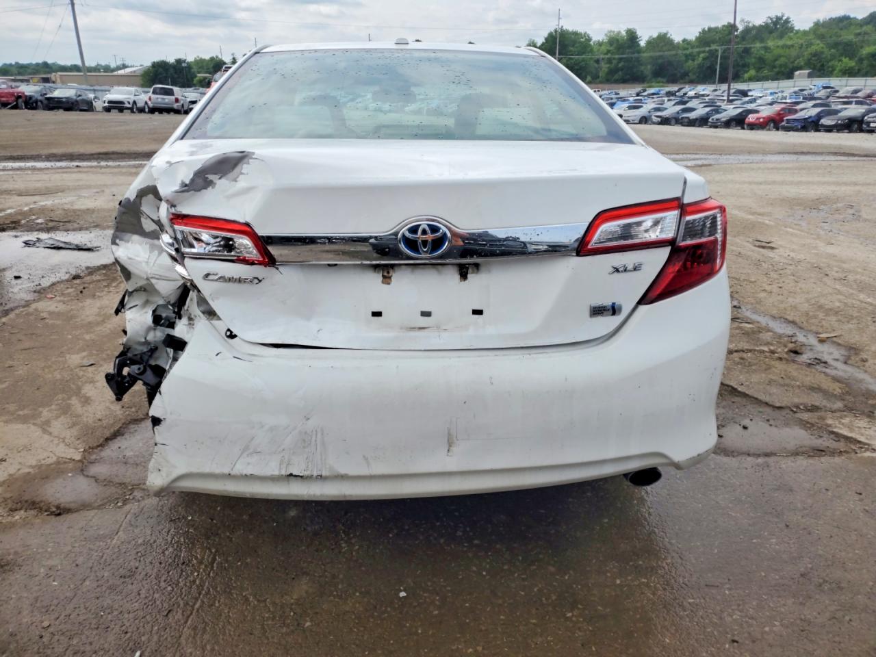 2014 Toyota Camry Hybrid Xle White vin: 4T1BD1FK8EU141261