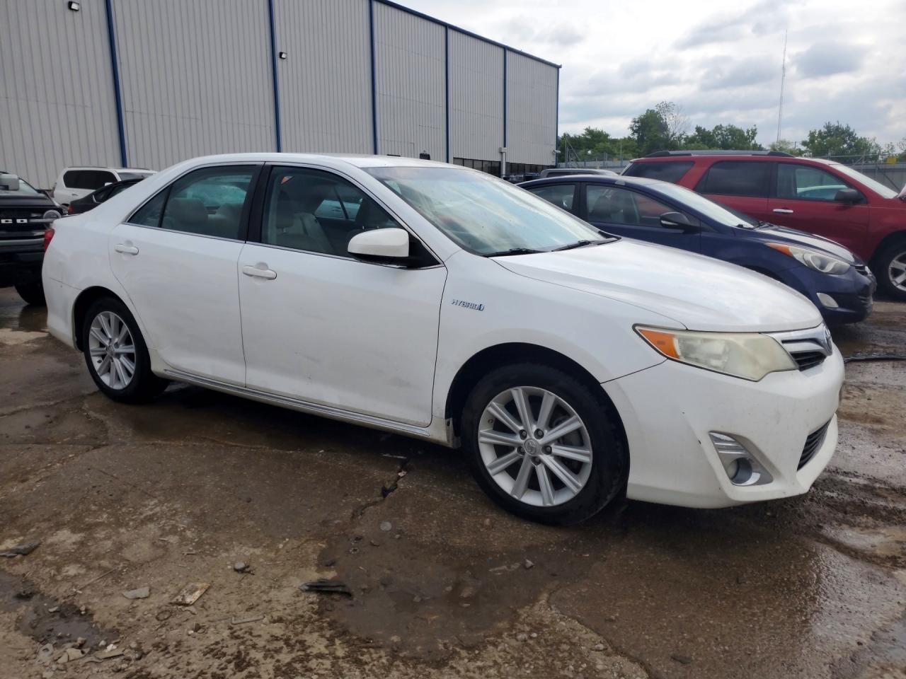 2014 Toyota Camry Hybrid Xle White vin: 4T1BD1FK8EU141261