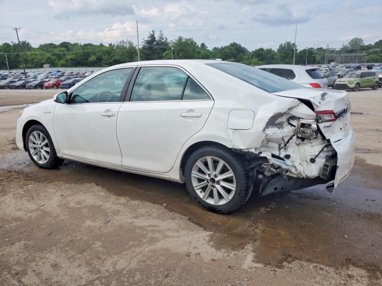 2014 Toyota Camry Hybrid Xle White vin: 4T1BD1FK8EU141261