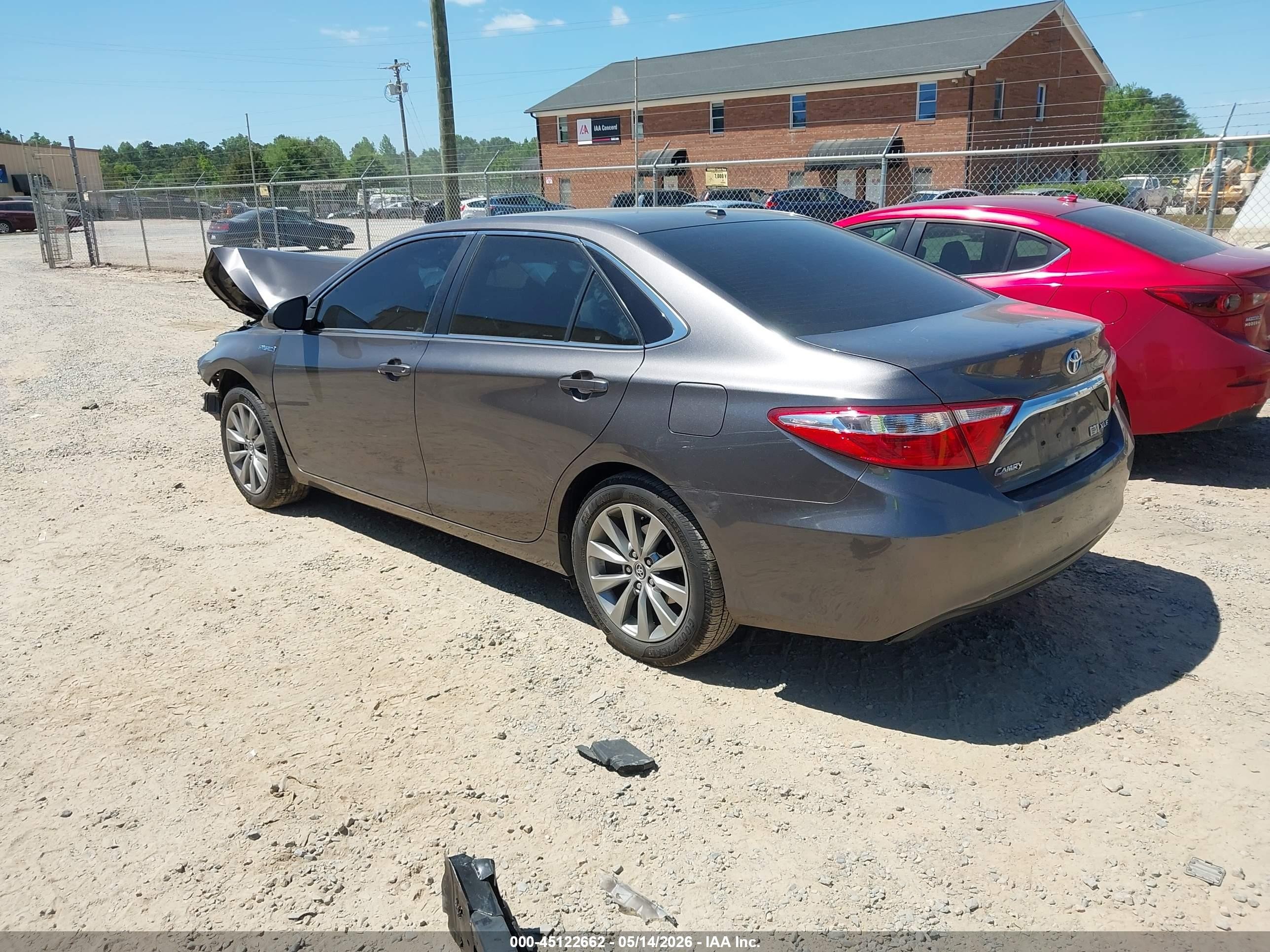 2015 Toyota Camry Hybrid Xle Gray vin: 4T1BD1FK8FU145652