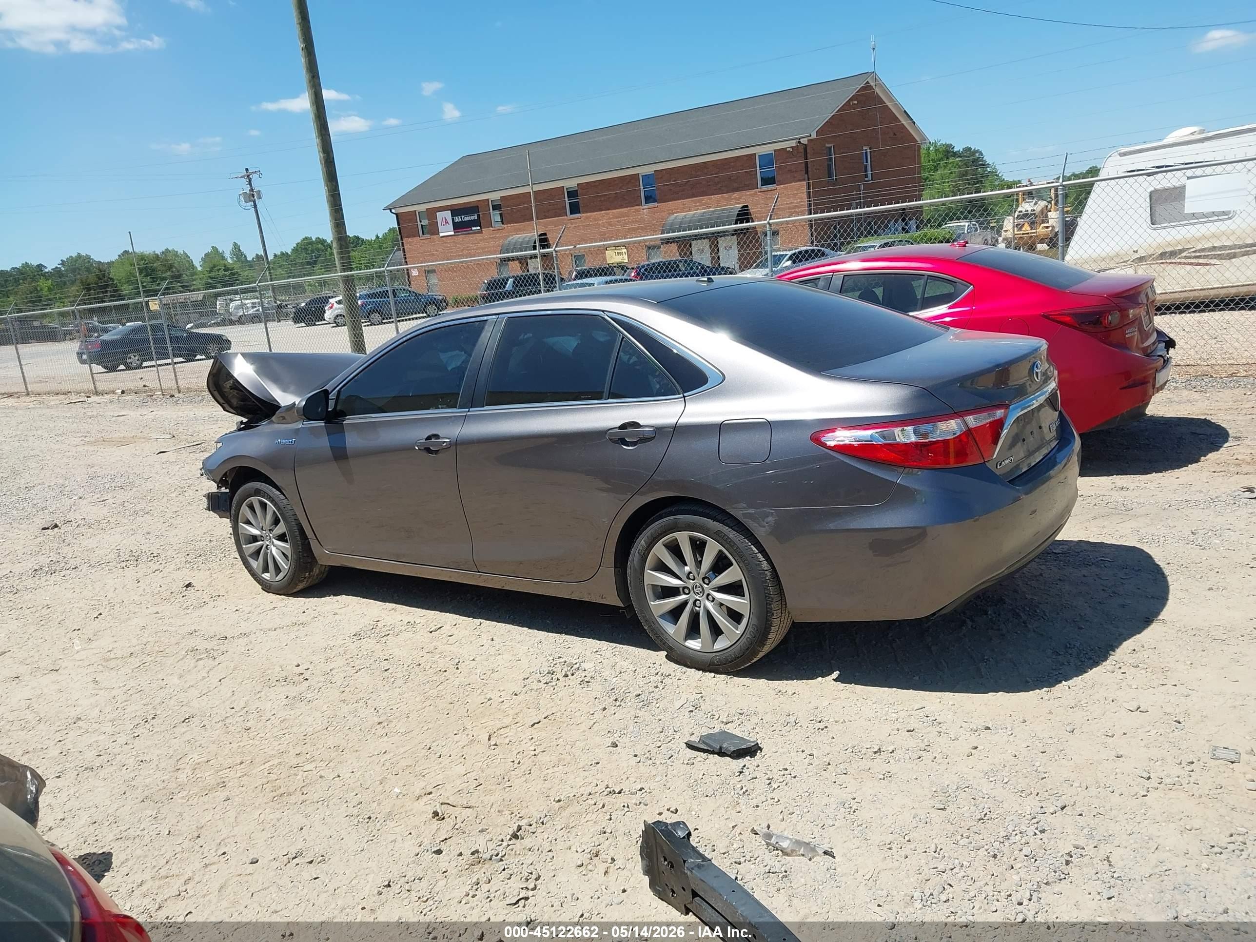 2015 Toyota Camry Hybrid Xle Gray vin: 4T1BD1FK8FU145652