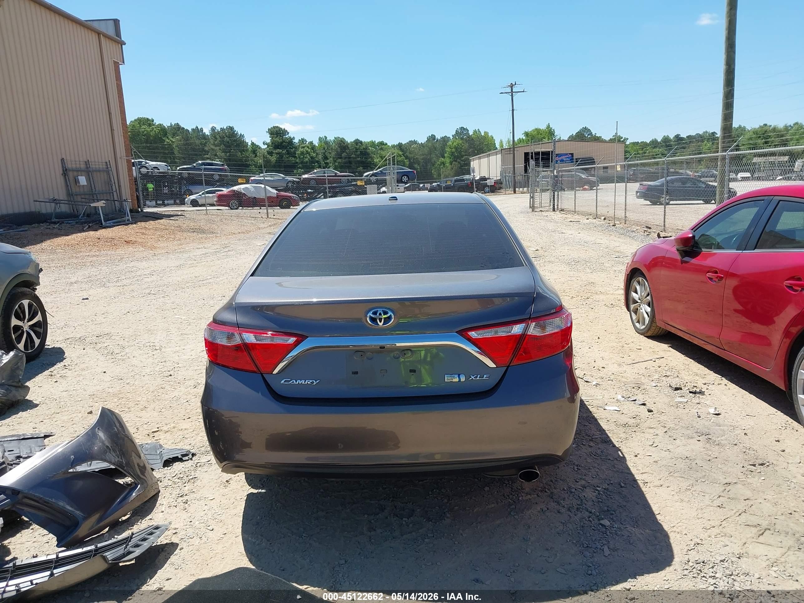 2015 Toyota Camry Hybrid Xle Gray vin: 4T1BD1FK8FU145652
