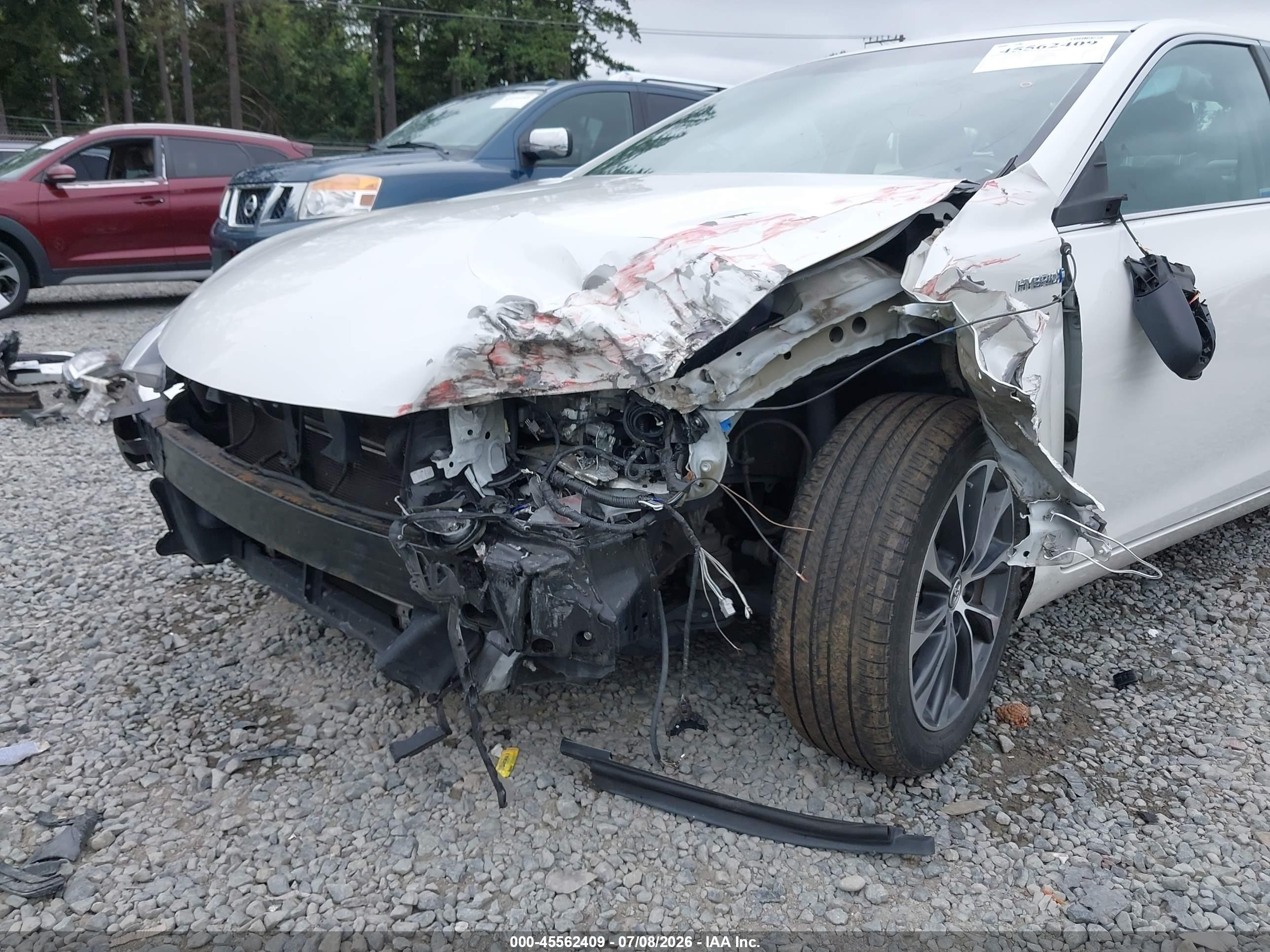 2015 Toyota Camry Hybrid Xle Белый vin: 4T1BD1FK8FU146848