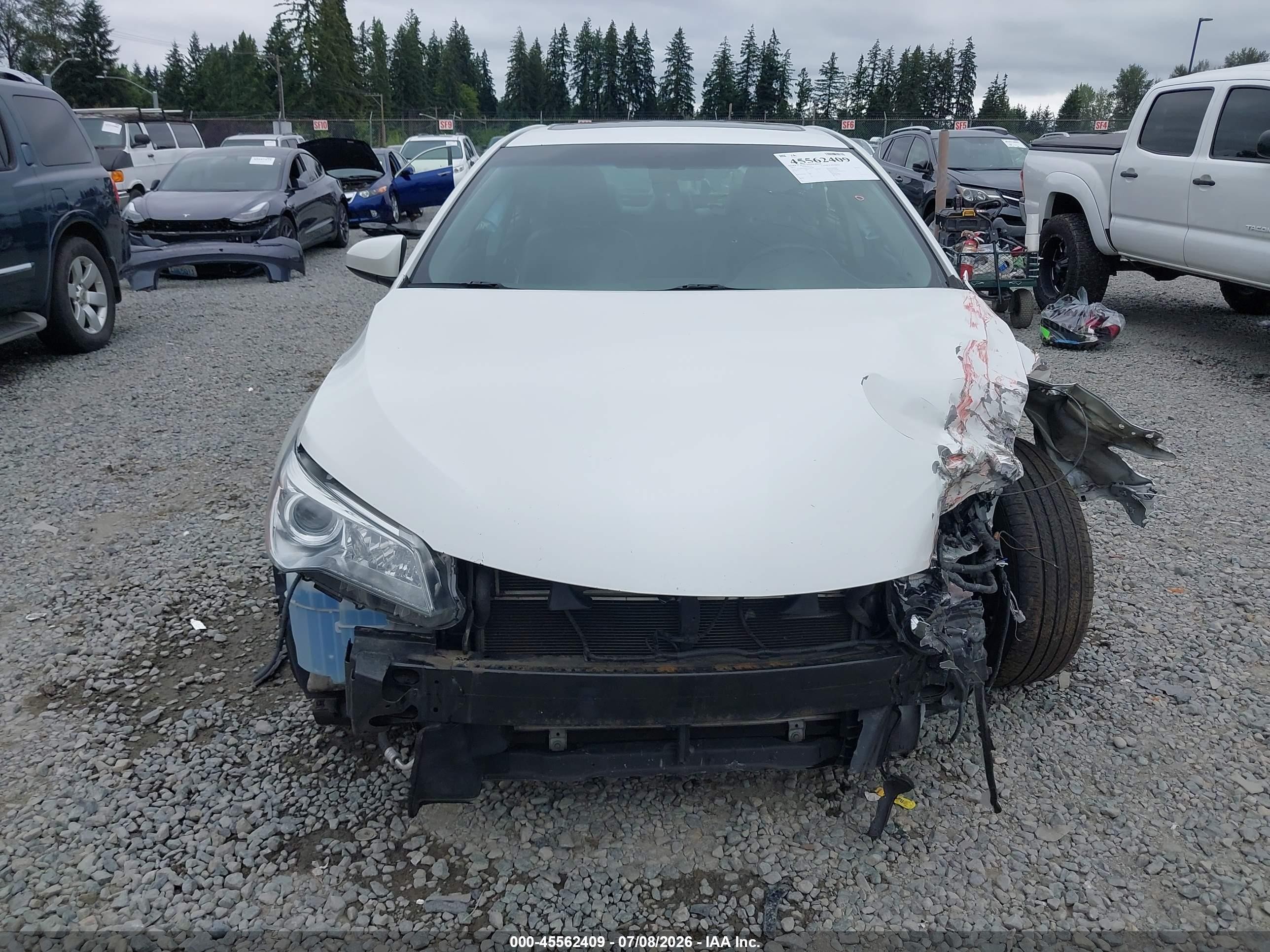 2015 Toyota Camry Hybrid Xle Белый vin: 4T1BD1FK8FU146848