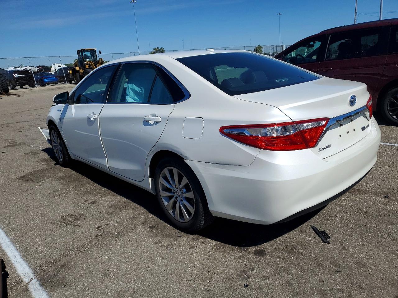 2015 Toyota Camry Hybrid Xle White vin: 4T1BD1FK8FU147823