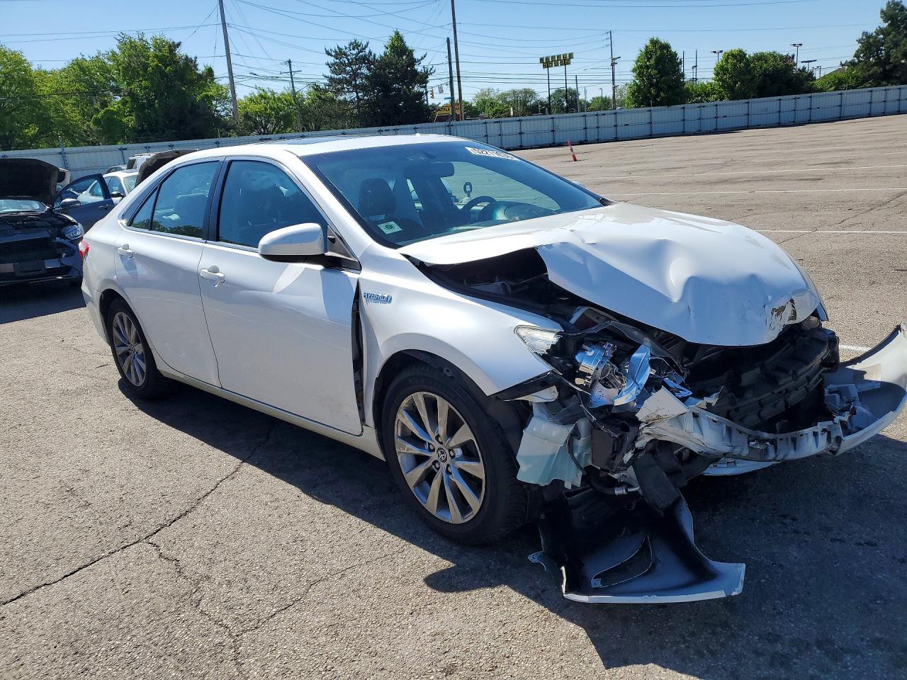 2015 Toyota Camry Hybrid Xle White vin: 4T1BD1FK8FU147823