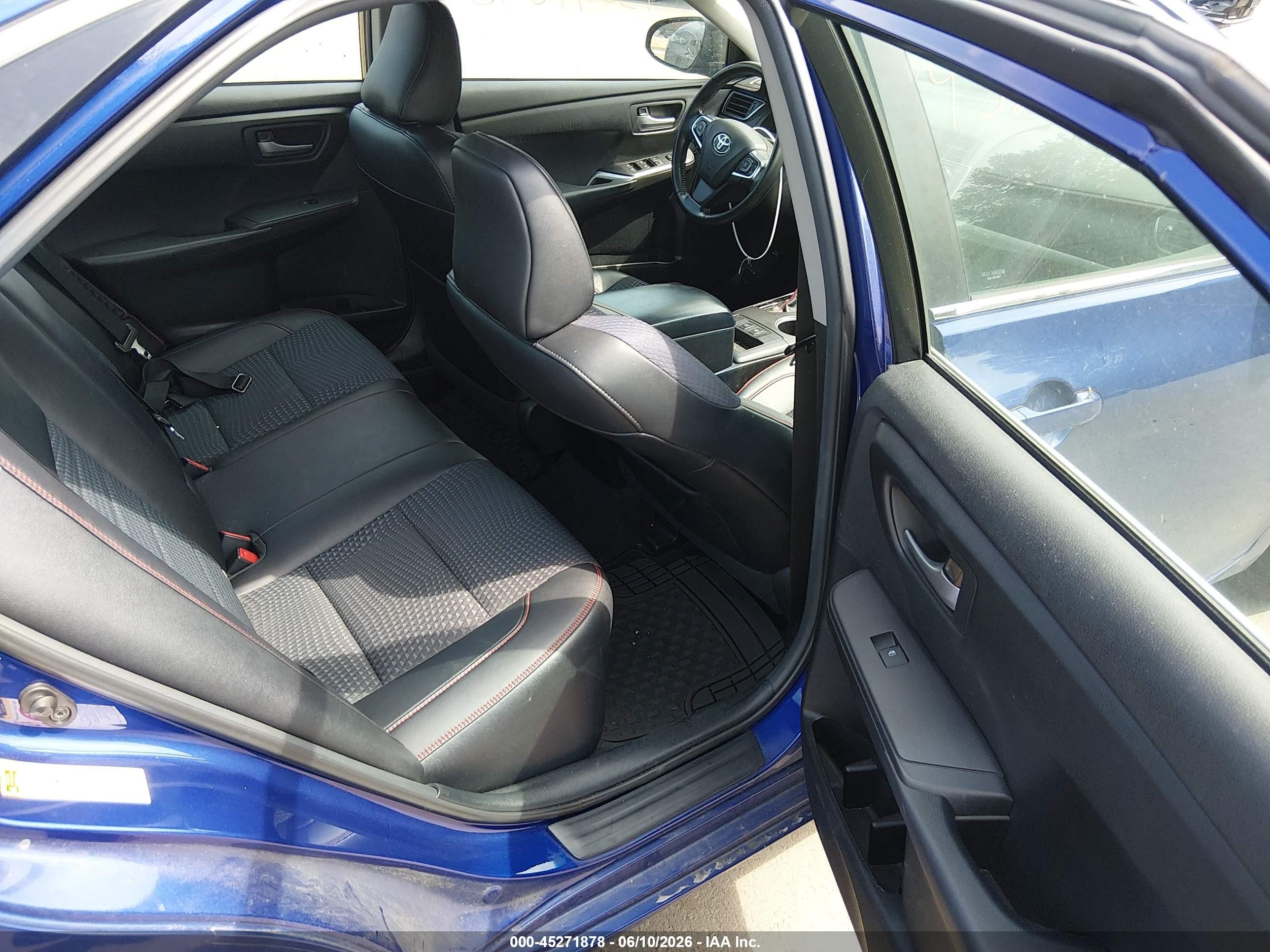 2015 Toyota Camry Hybrid Se Blue vin: 4T1BD1FK8FU157736