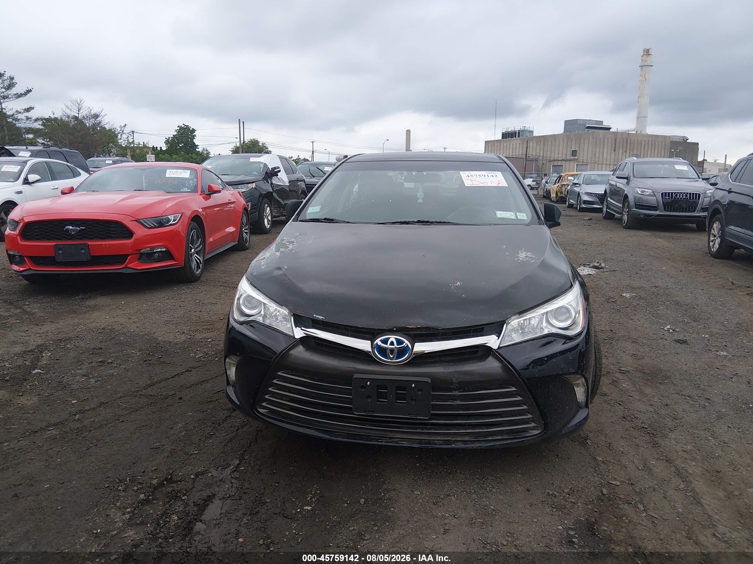 2015 Toyota Camry Hybrid Le Черный vin: 4T1BD1FK8FU159325