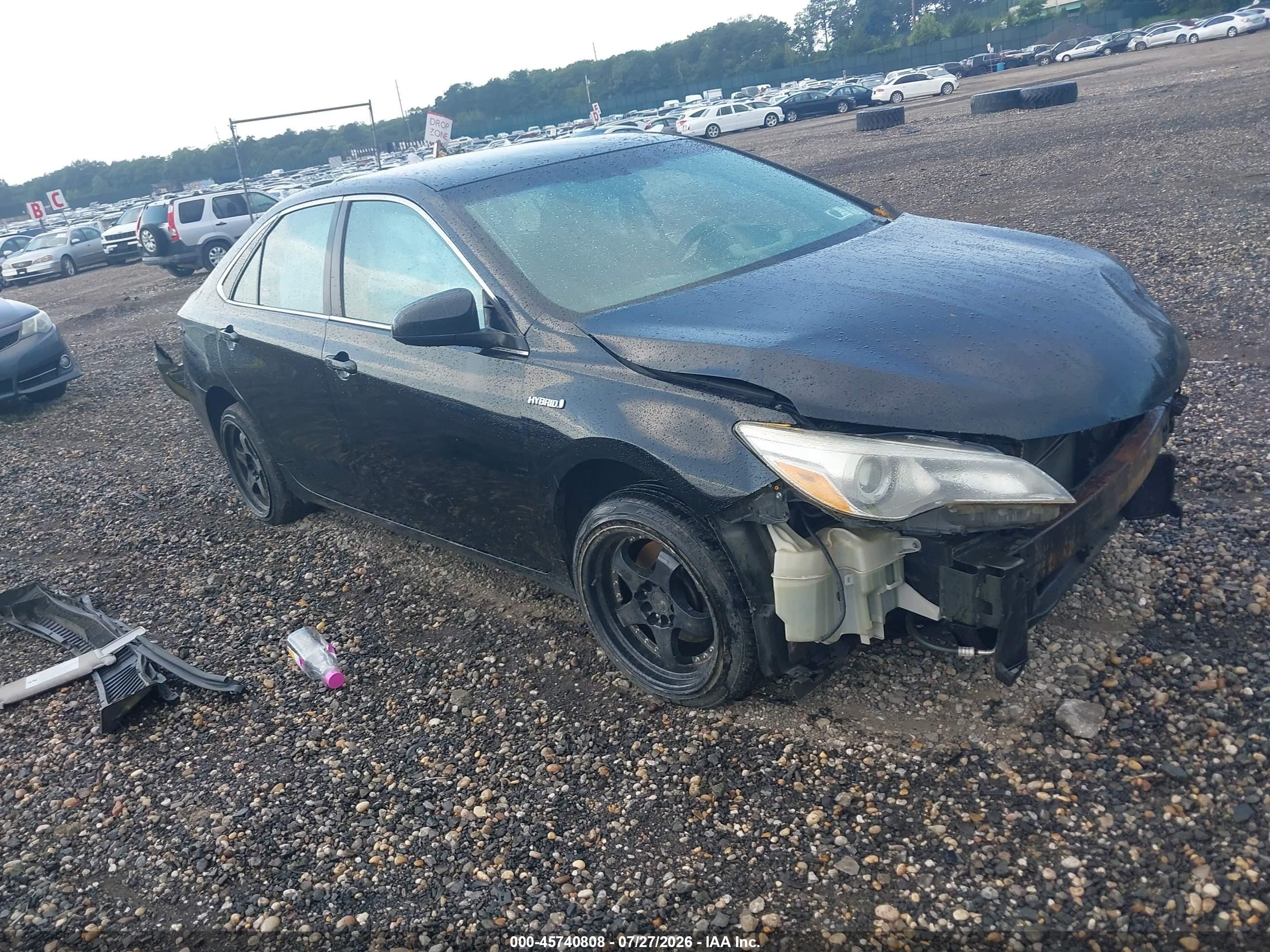 2015 Toyota Camry Hybrid Le Black vin: 4T1BD1FK8FU162824