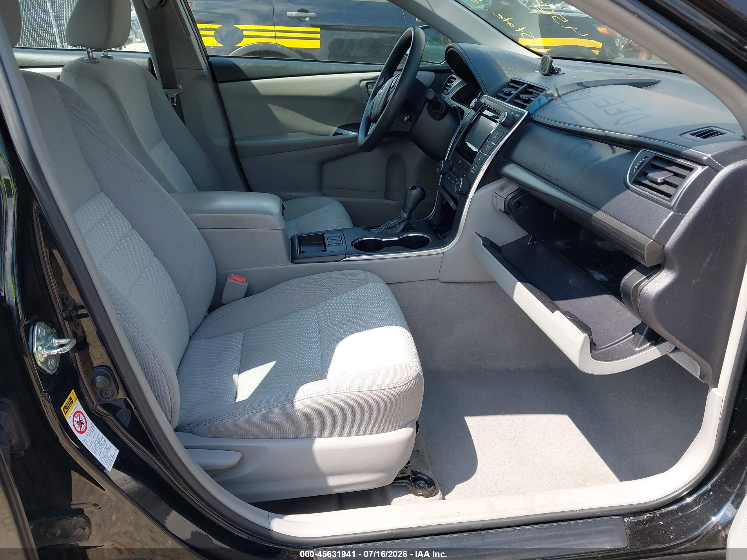 2015 Toyota Camry Hybrid Le Black vin: 4T1BD1FK8FU167585