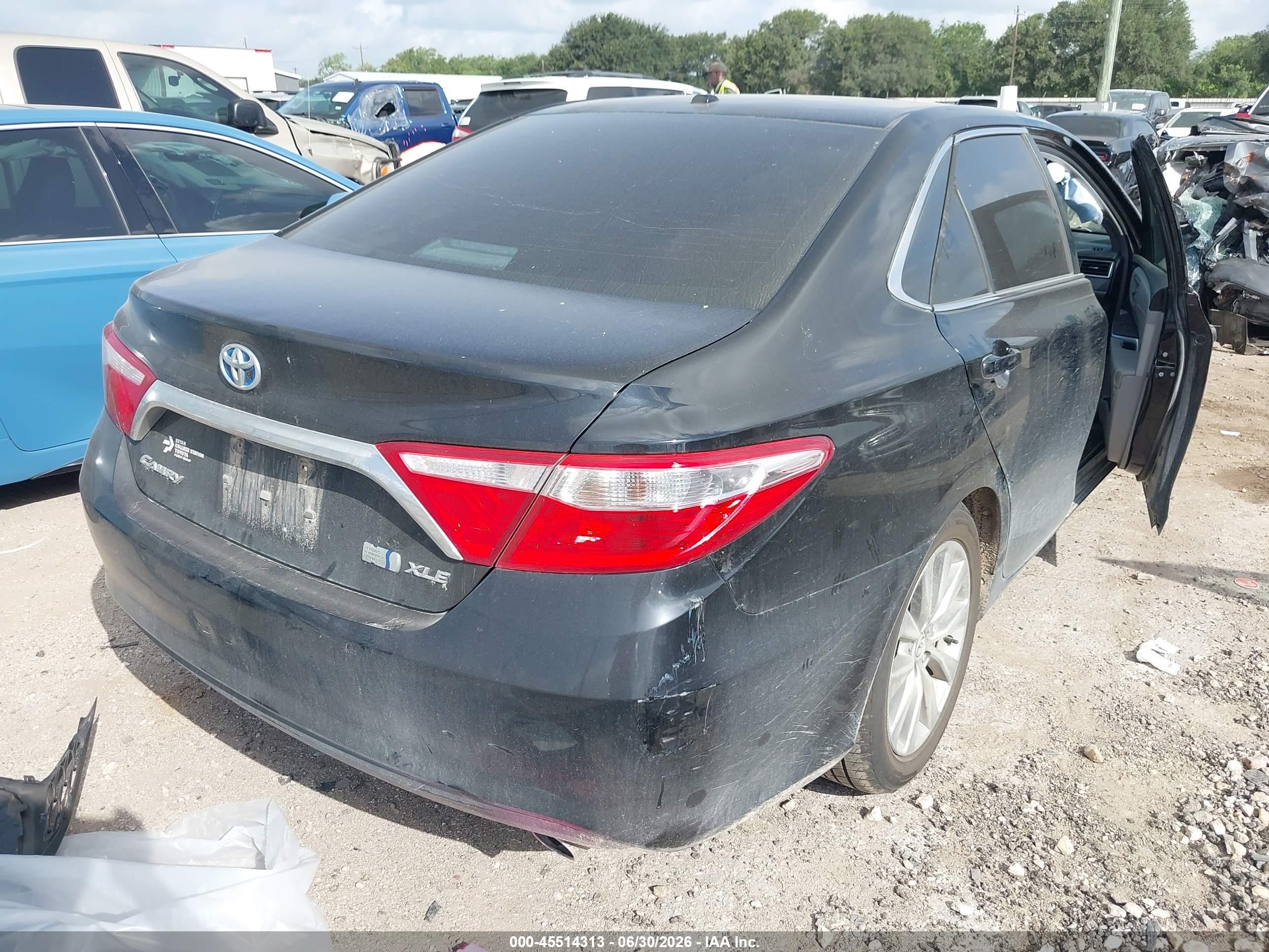 2015 Toyota Camry Hybrid Xle Черный vin: 4T1BD1FK8FU173208