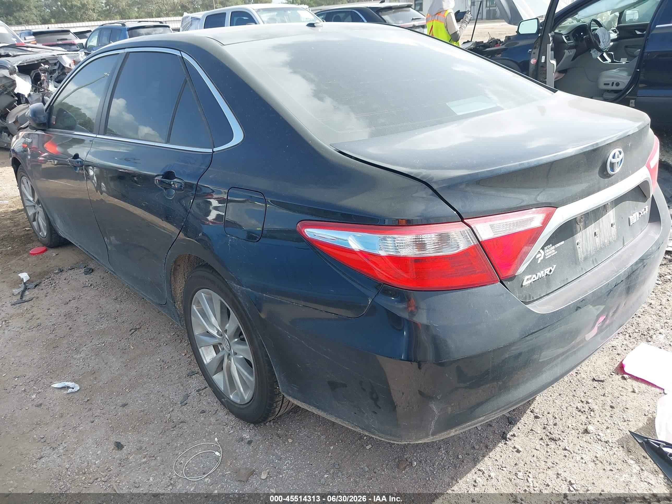 2015 Toyota Camry Hybrid Xle Черный vin: 4T1BD1FK8FU173208