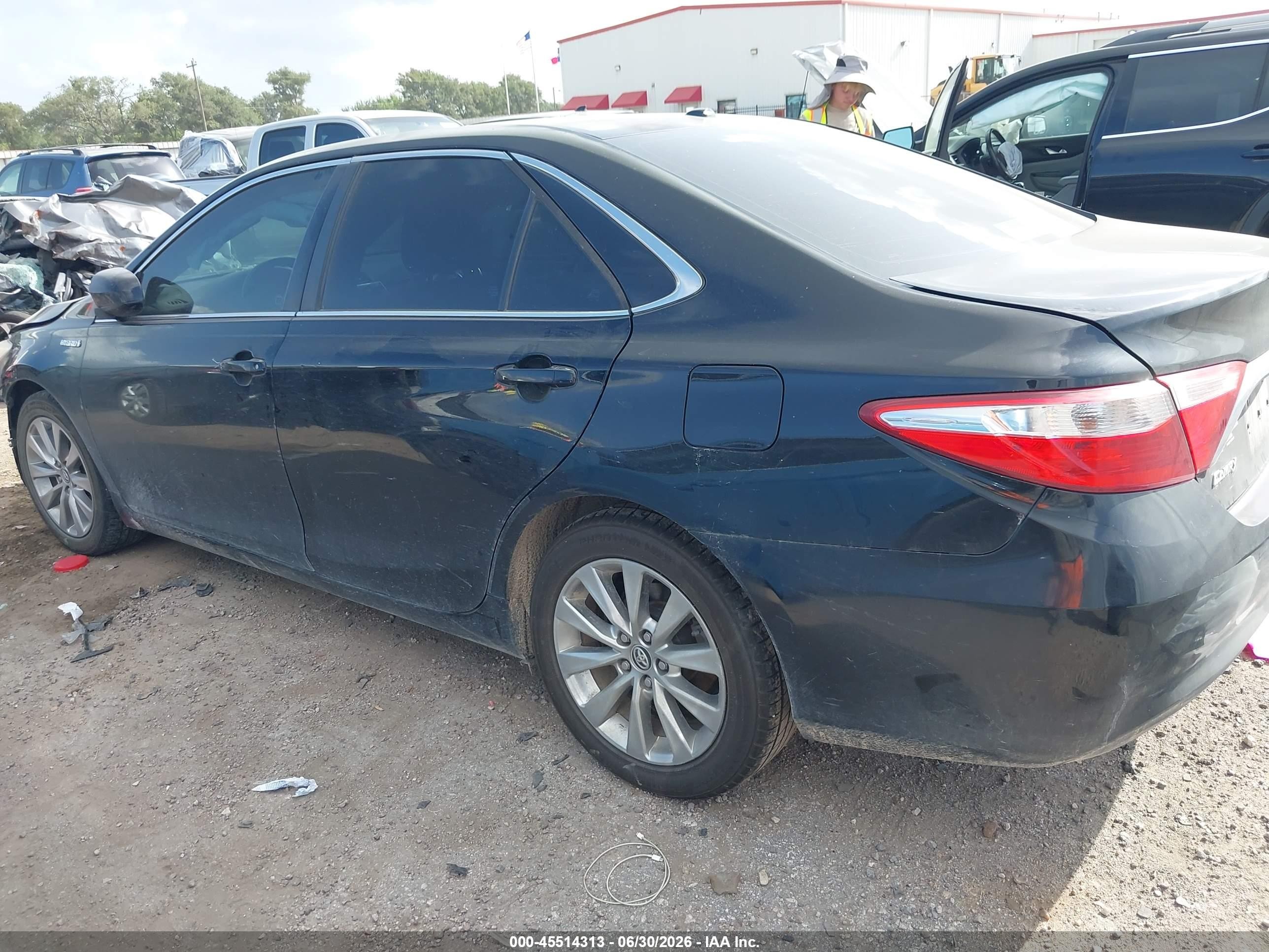 2015 Toyota Camry Hybrid Xle Черный vin: 4T1BD1FK8FU173208
