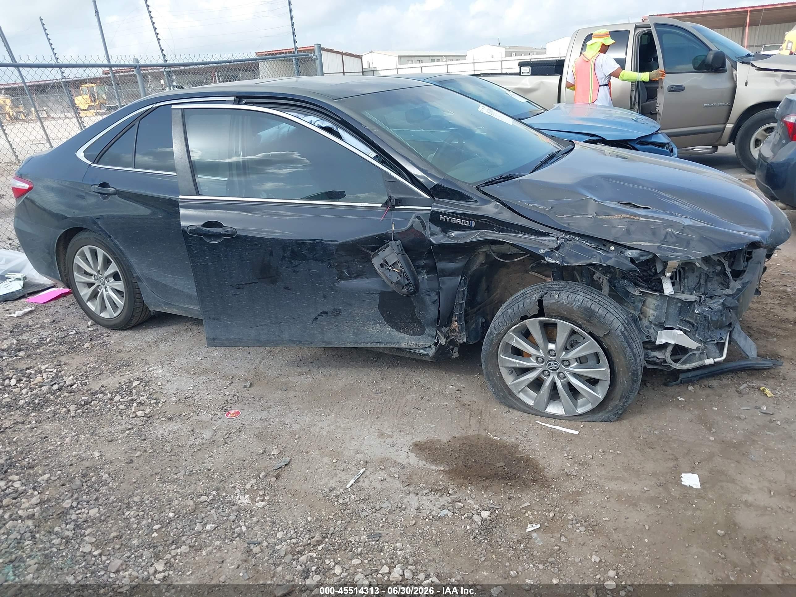 2015 Toyota Camry Hybrid Xle Черный vin: 4T1BD1FK8FU173208