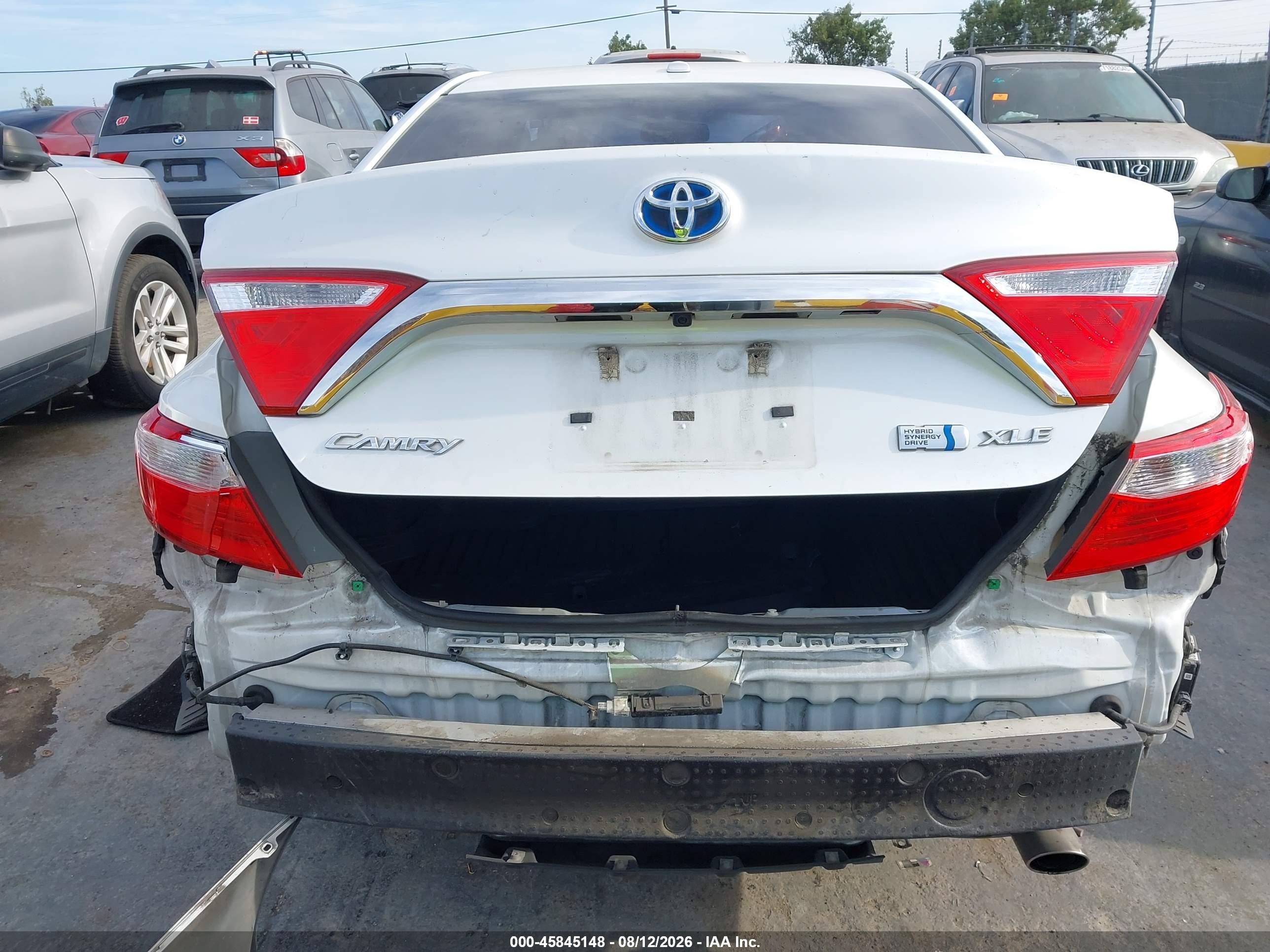 2017 Toyota Camry Hybrid Xle White vin: 4T1BD1FK8HU226489
