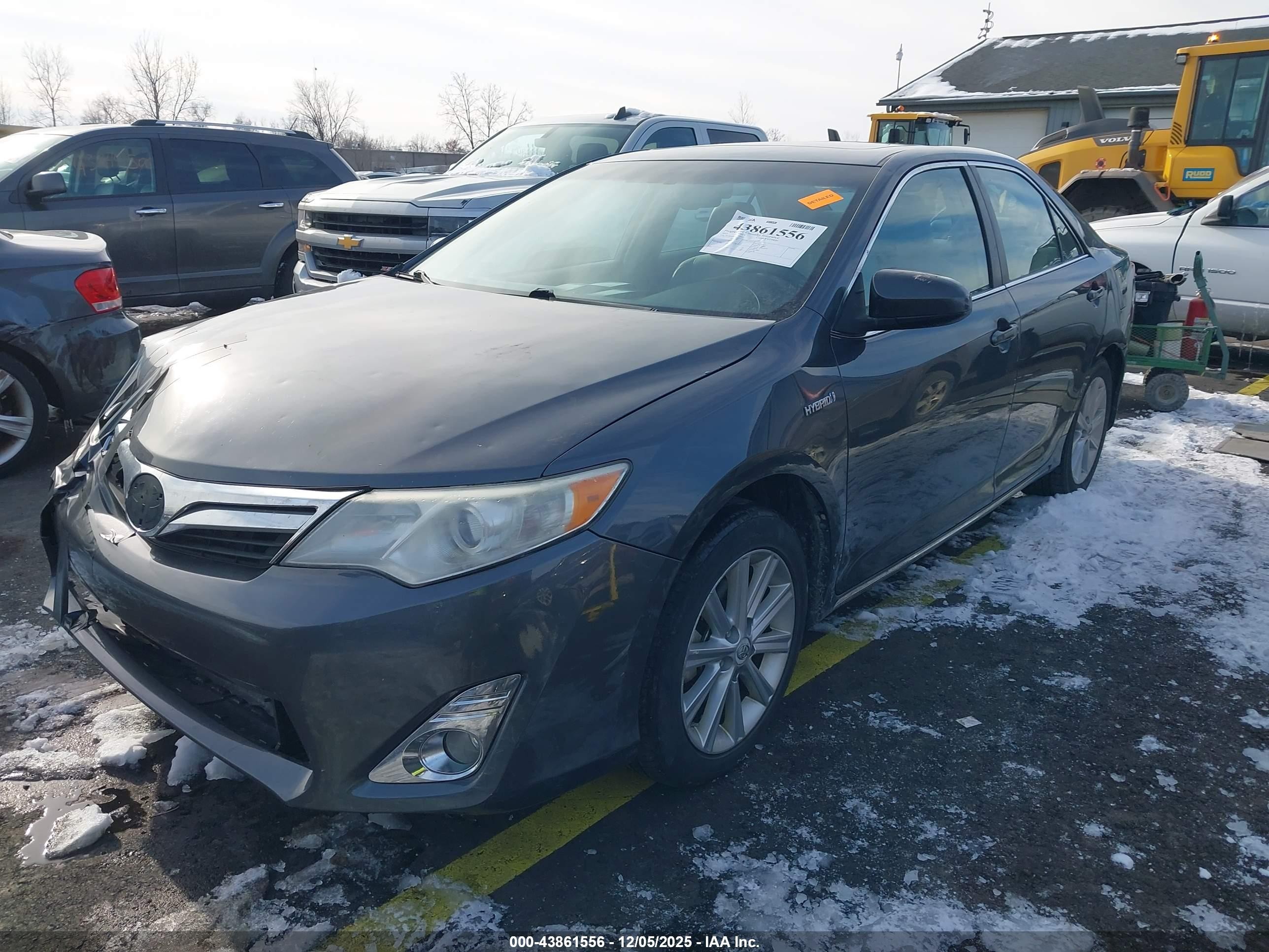 2012 Toyota Camry Hybrid Xle Gray vin: 4T1BD1FK9CU001927