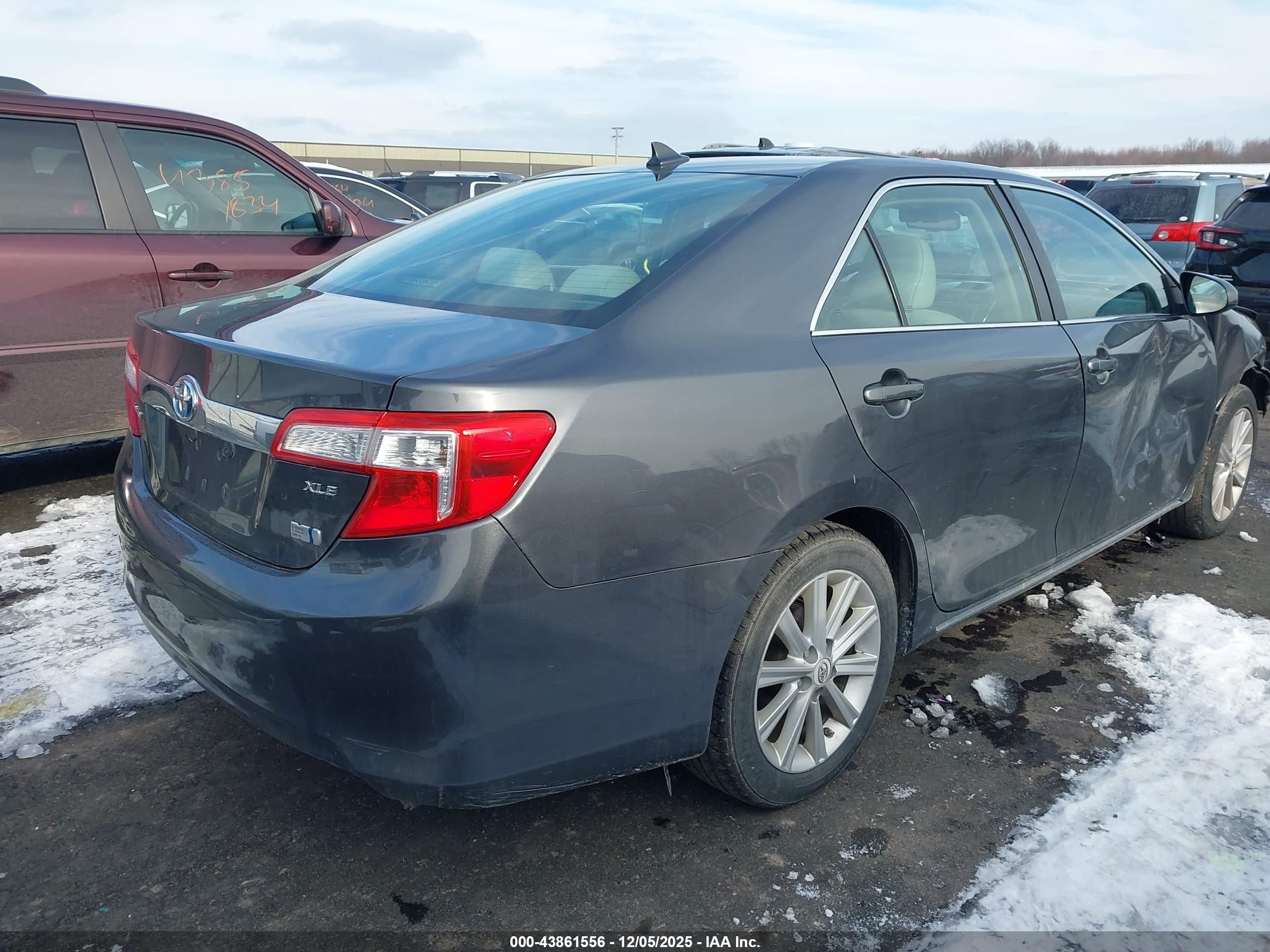 2012 Toyota Camry Hybrid Xle Gray vin: 4T1BD1FK9CU001927
