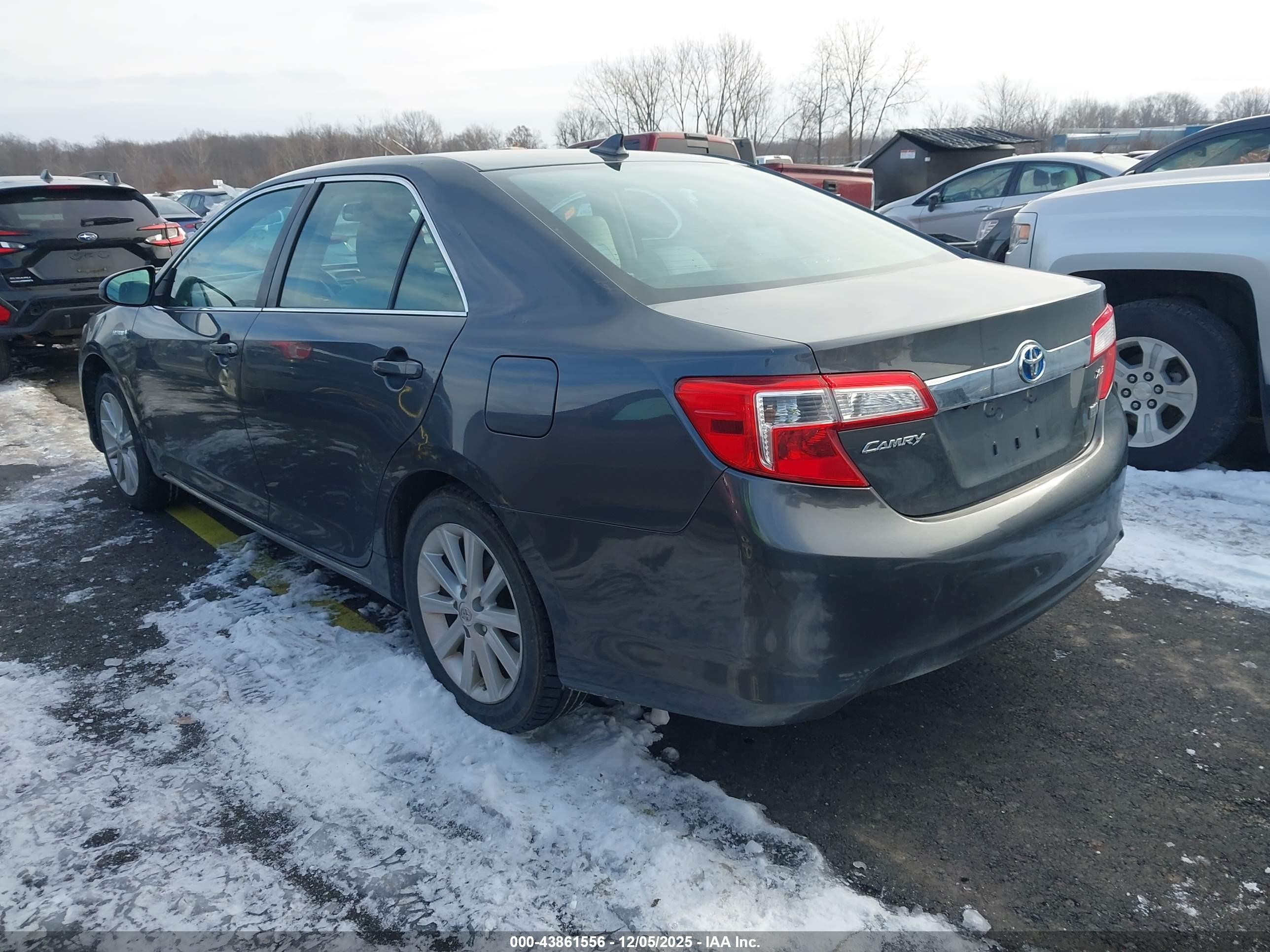 2012 Toyota Camry Hybrid Xle Gray vin: 4T1BD1FK9CU001927