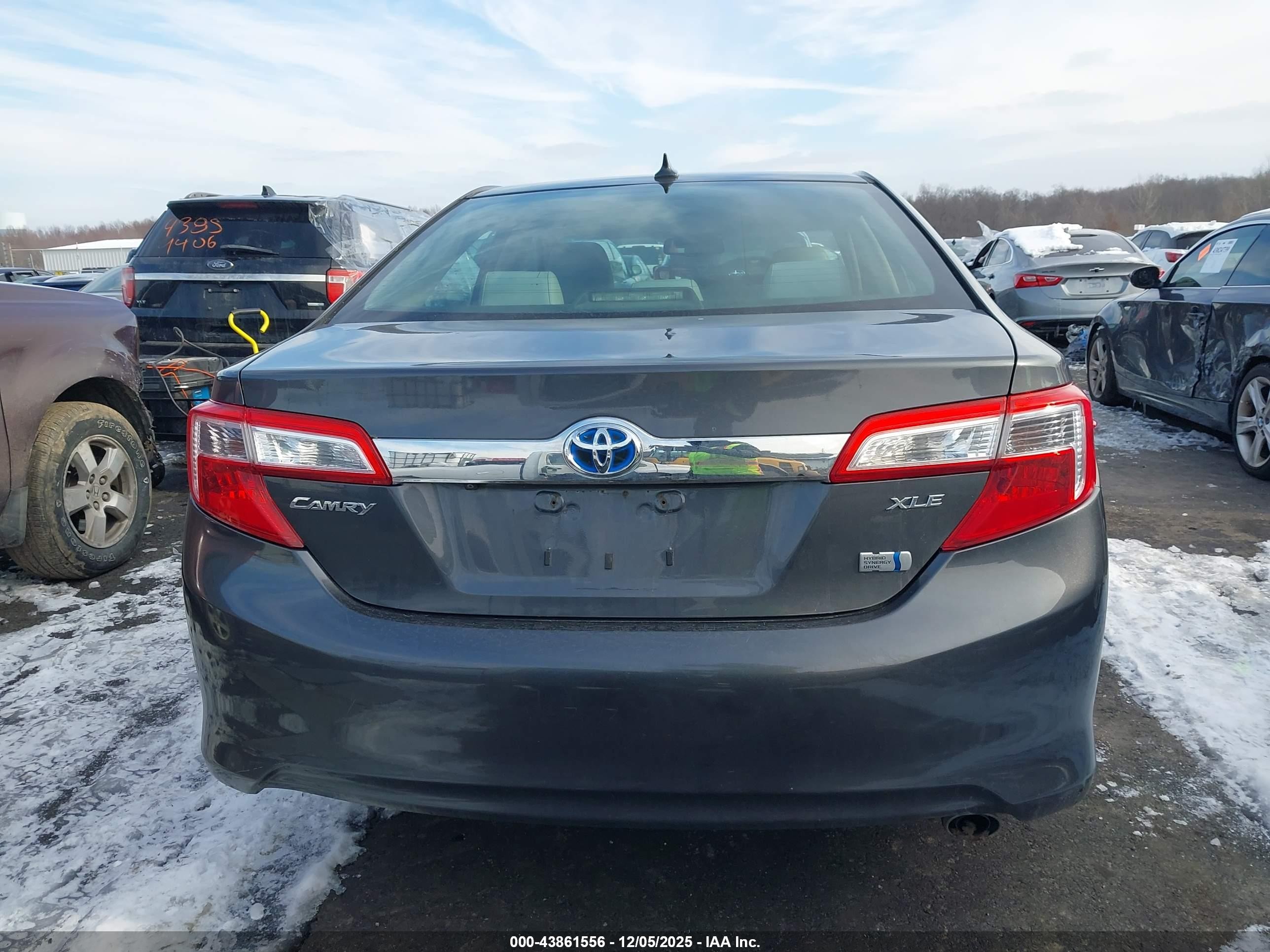 2012 Toyota Camry Hybrid Xle Gray vin: 4T1BD1FK9CU001927