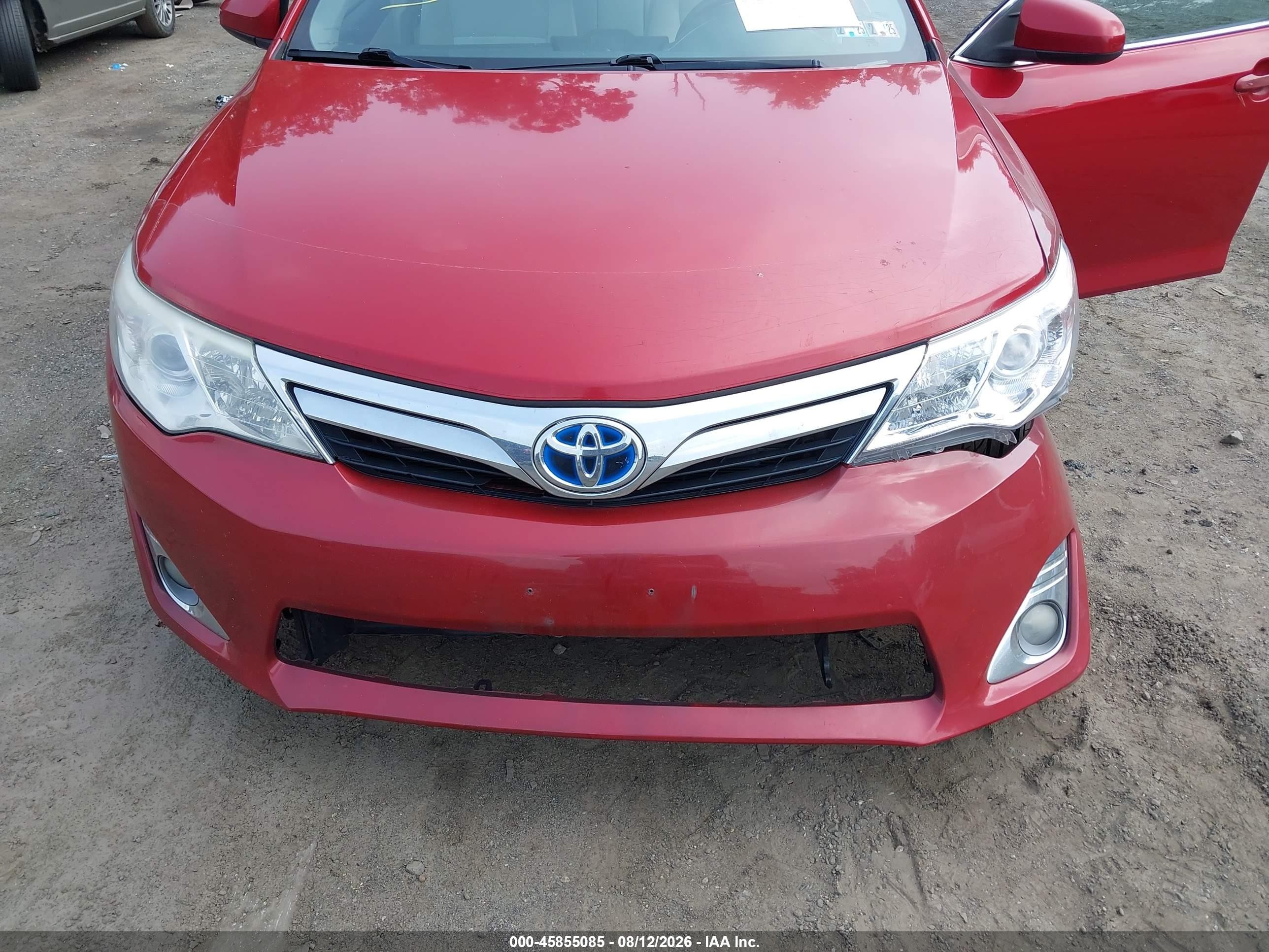 2012 Toyota Camry Hybrid Xle Red vin: 4T1BD1FK9CU019506