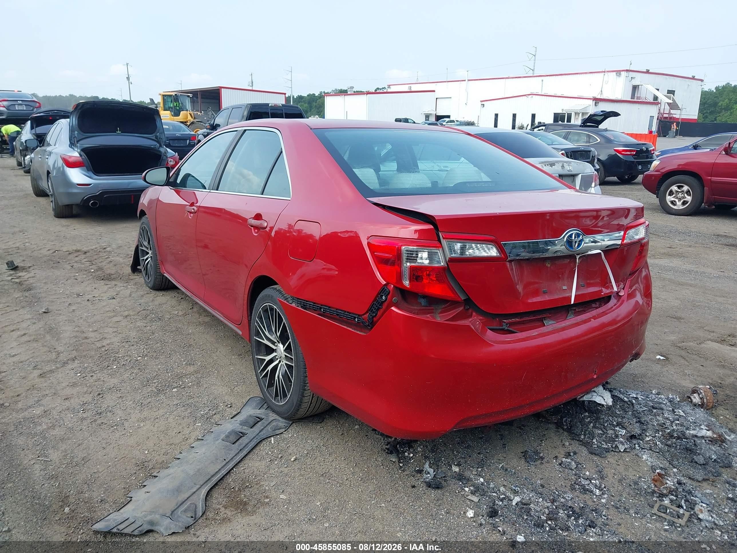 2012 Toyota Camry Hybrid Xle Red vin: 4T1BD1FK9CU019506