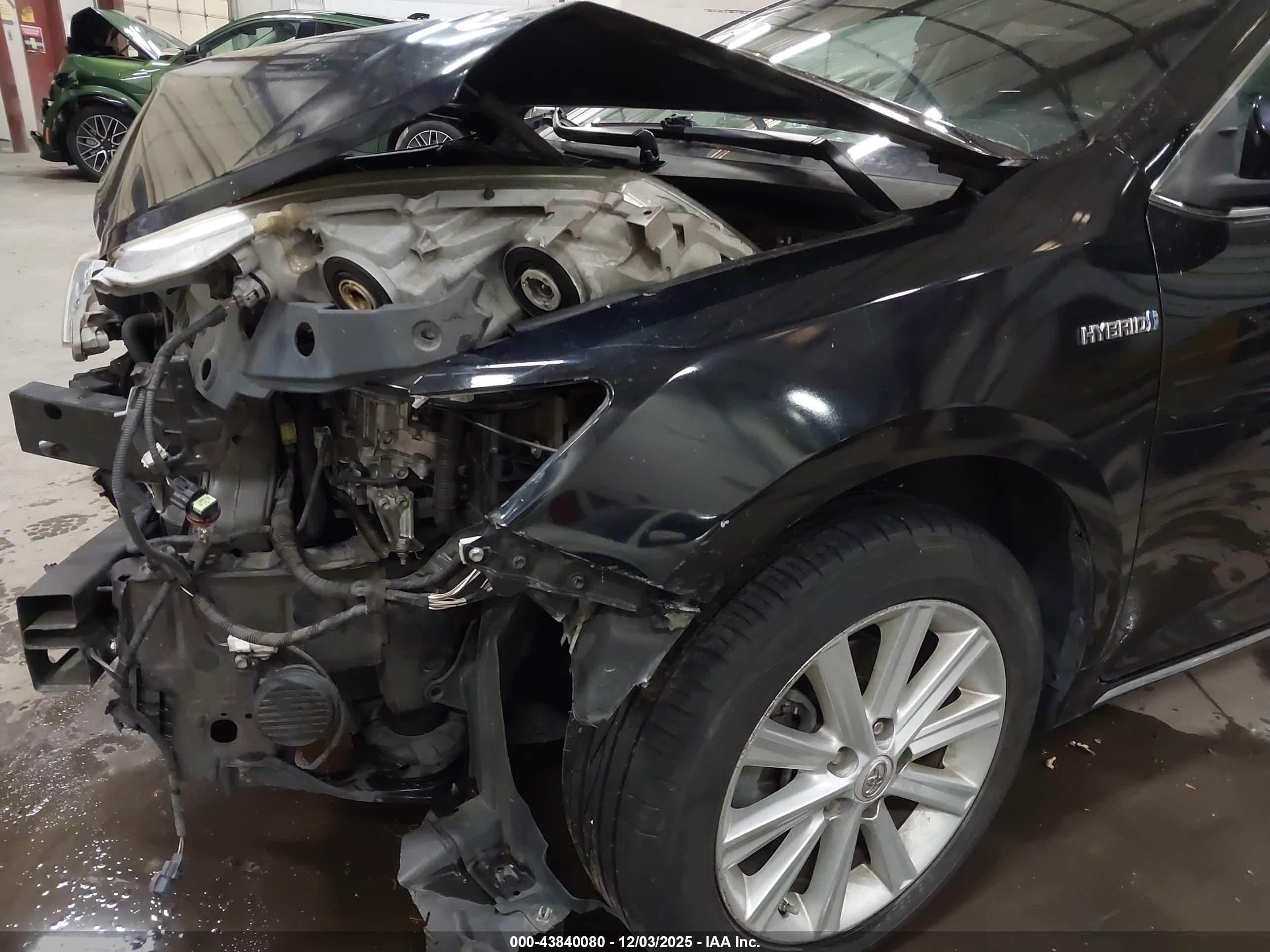 2012 Toyota Camry Hybrid Xle Black vin: 4T1BD1FK9CU019568