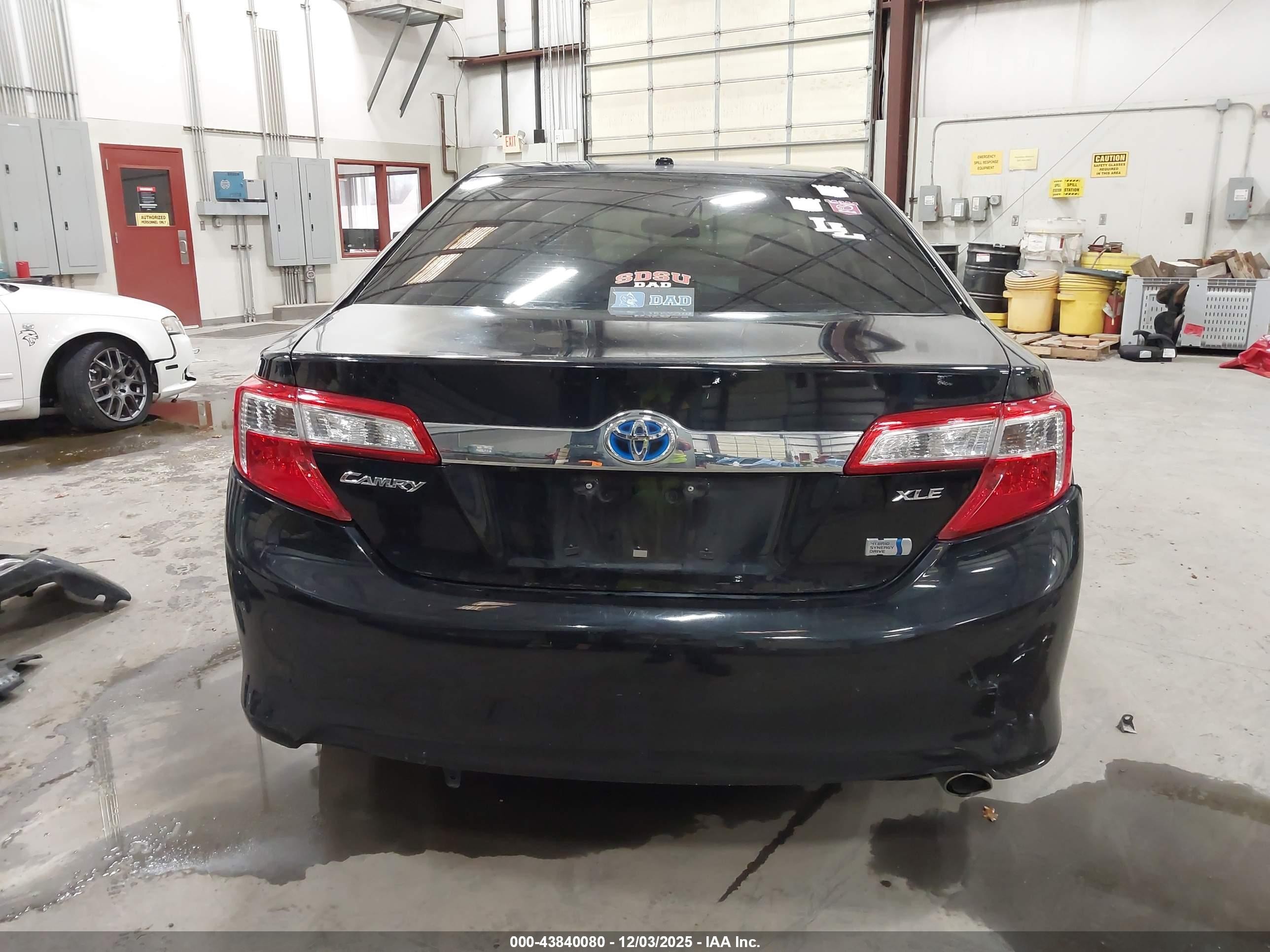 2012 Toyota Camry Hybrid Xle Black vin: 4T1BD1FK9CU019568