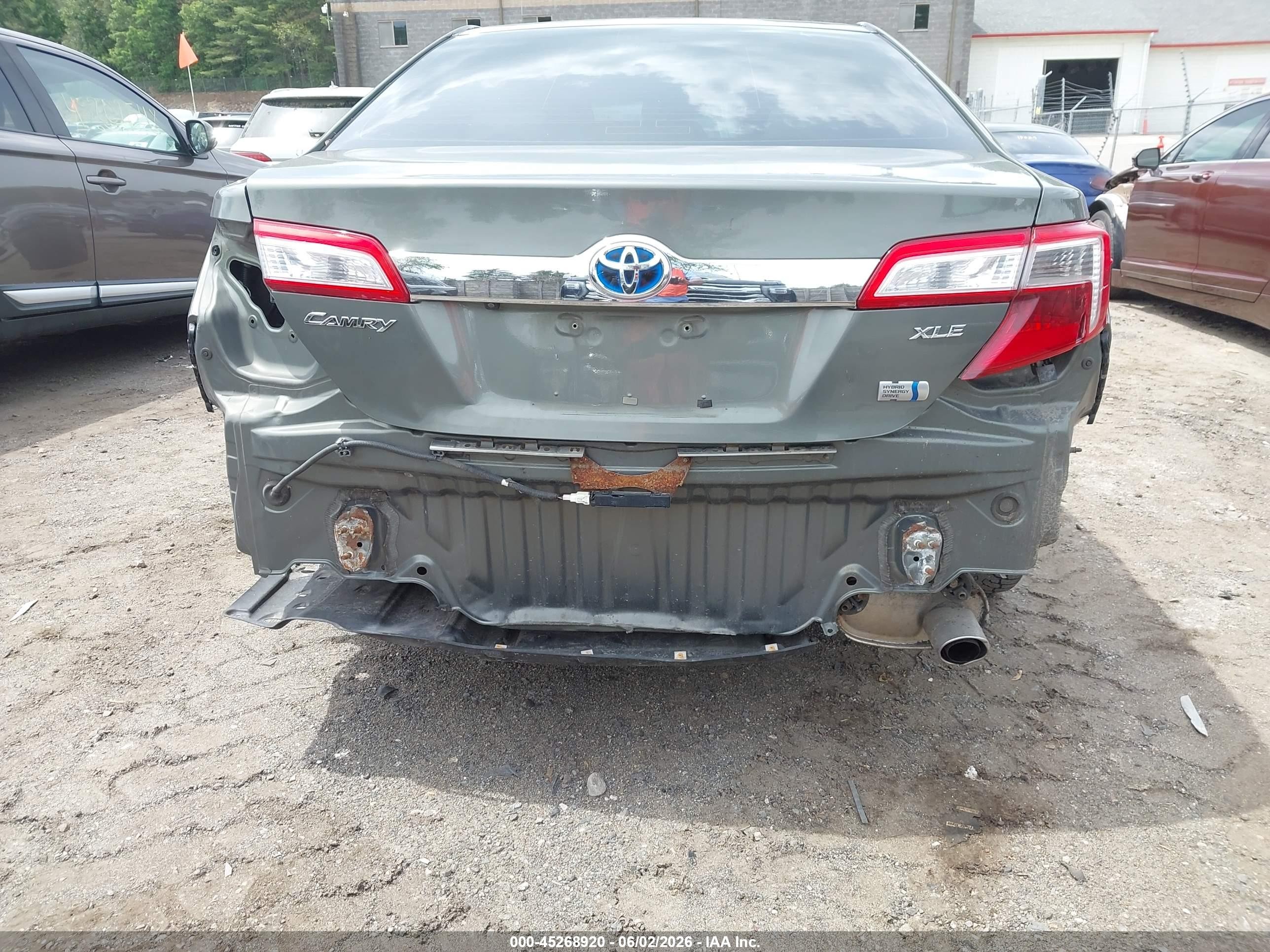 2012 Toyota Camry Hybrid Xle Green vin: 4T1BD1FK9CU019814