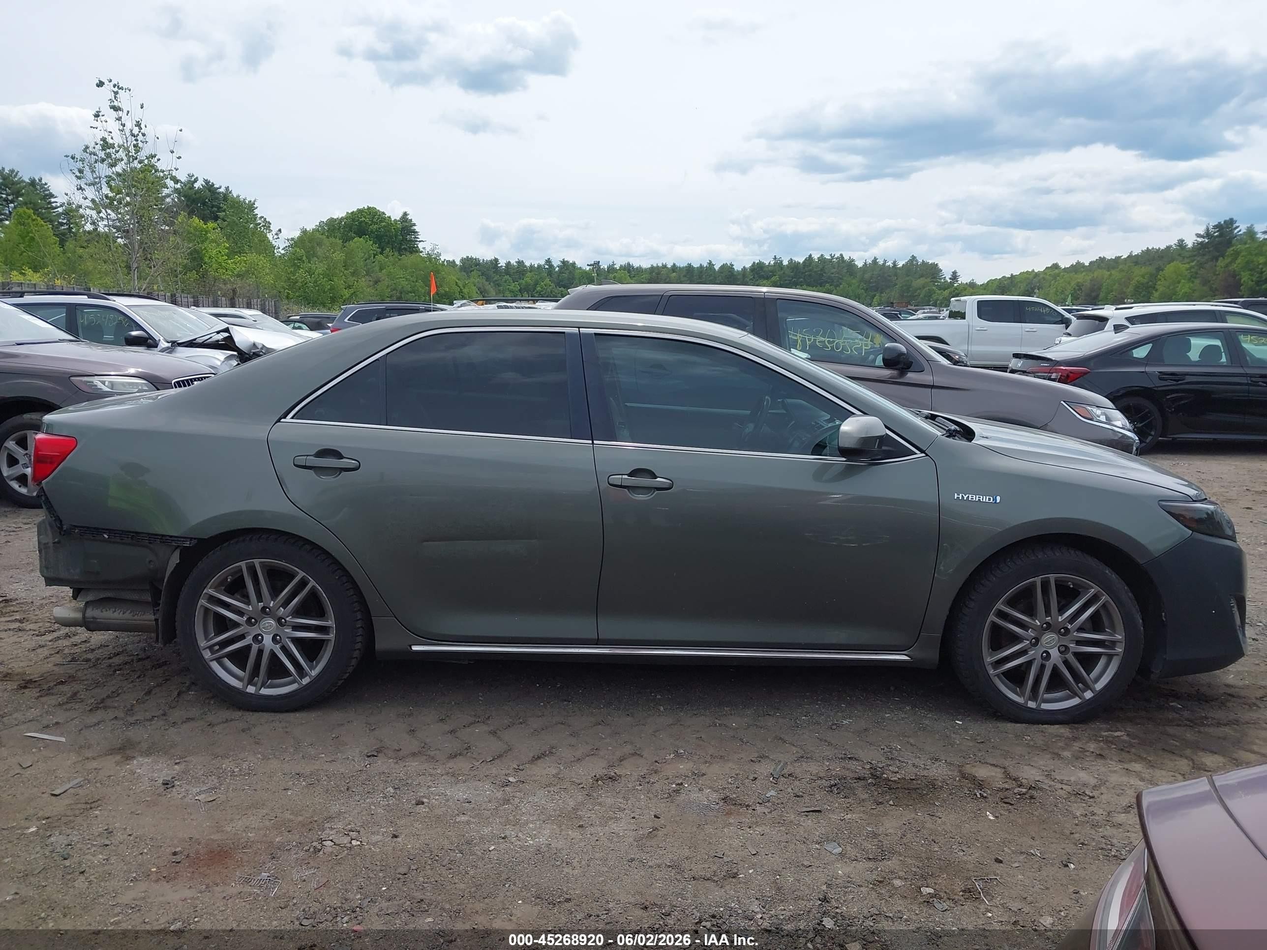 2012 Toyota Camry Hybrid Xle Green vin: 4T1BD1FK9CU019814