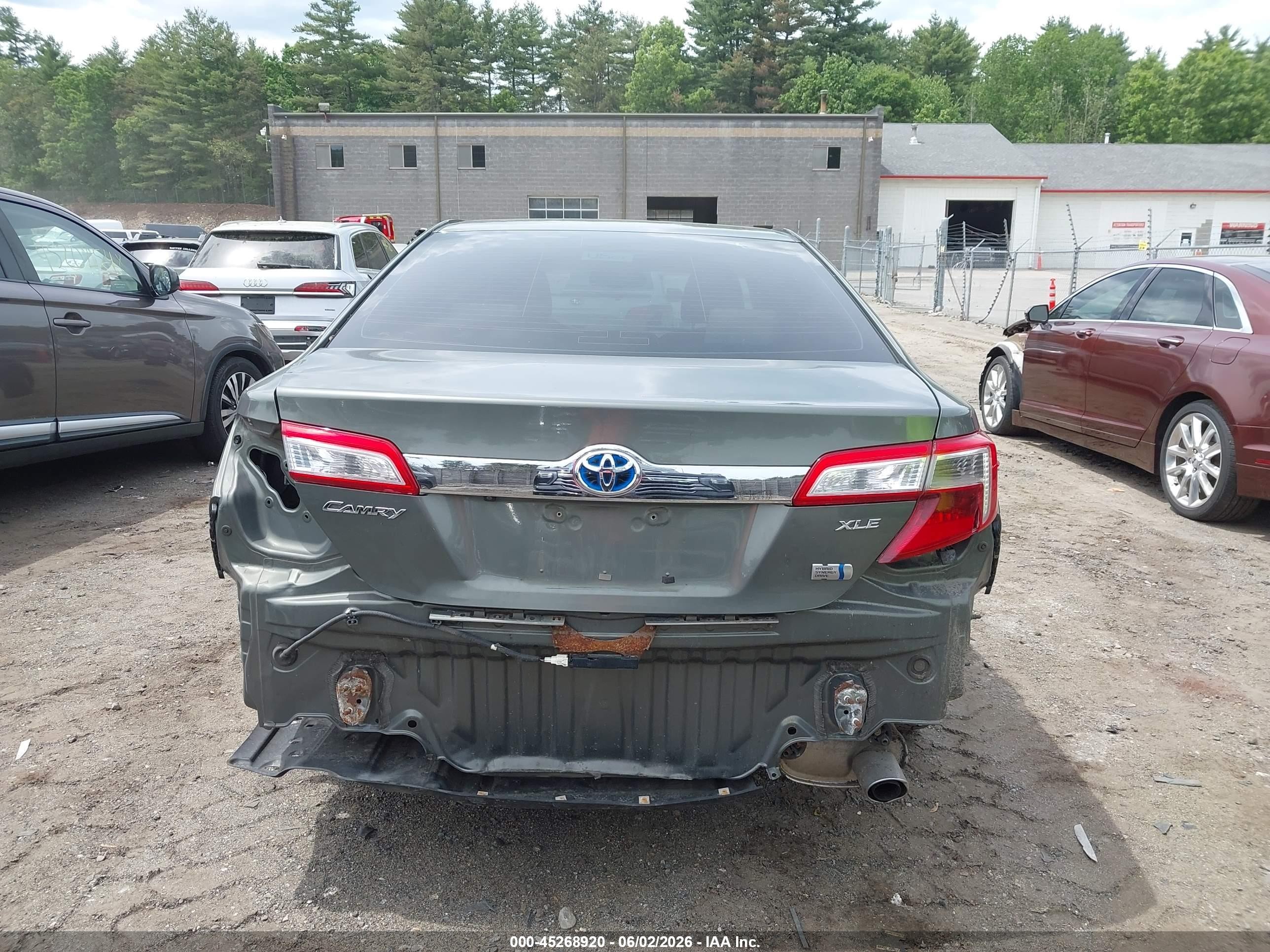 2012 Toyota Camry Hybrid Xle Green vin: 4T1BD1FK9CU019814