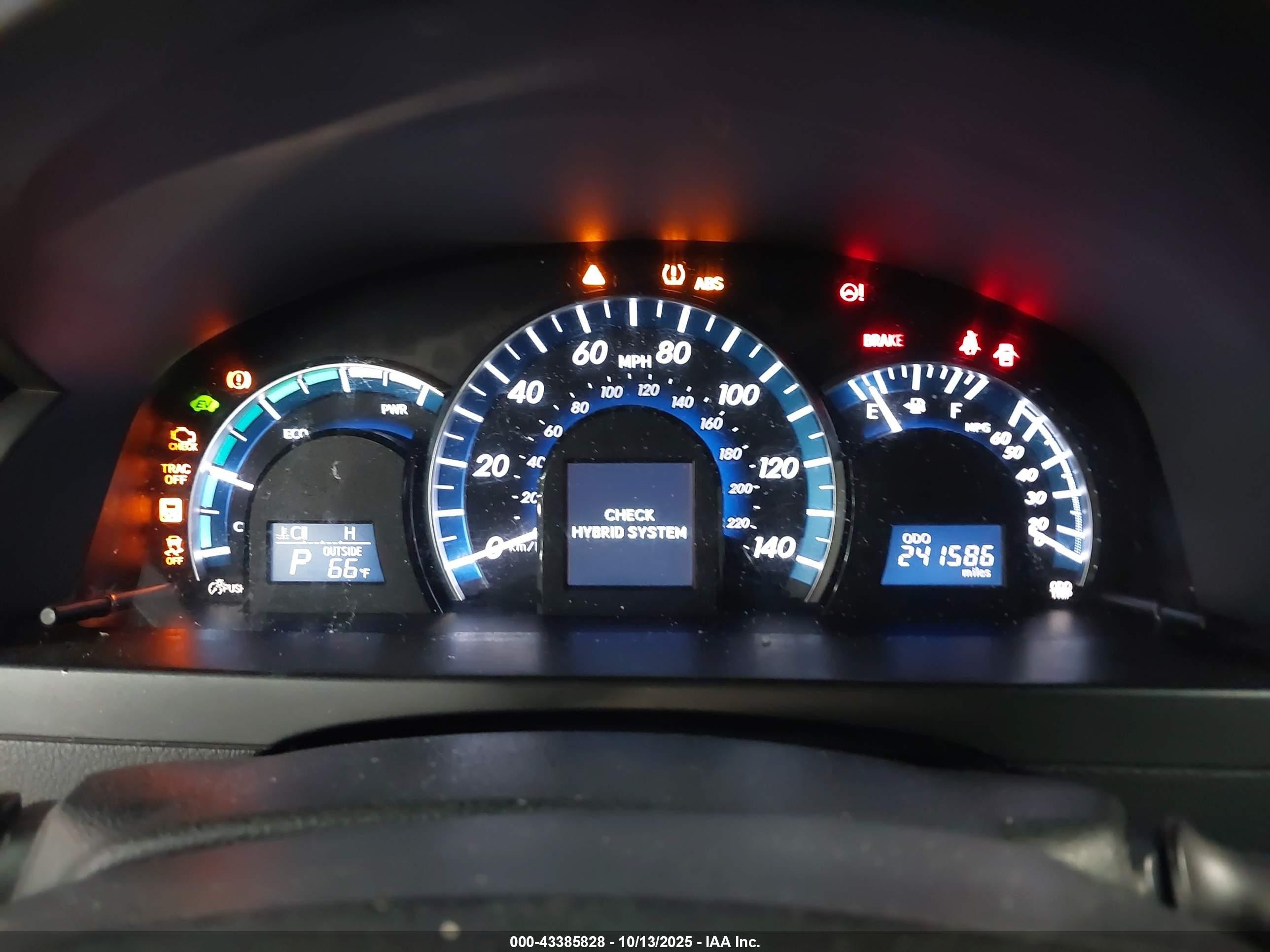 2012 Toyota Camry Hybrid Xle Серый vin: 4T1BD1FK9CU025080