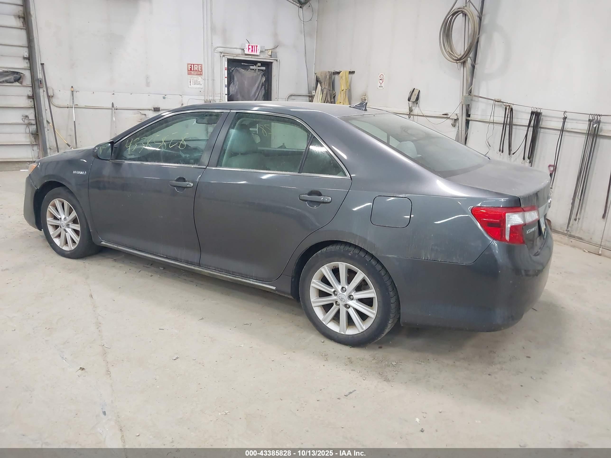 2012 Toyota Camry Hybrid Xle Серый vin: 4T1BD1FK9CU025080