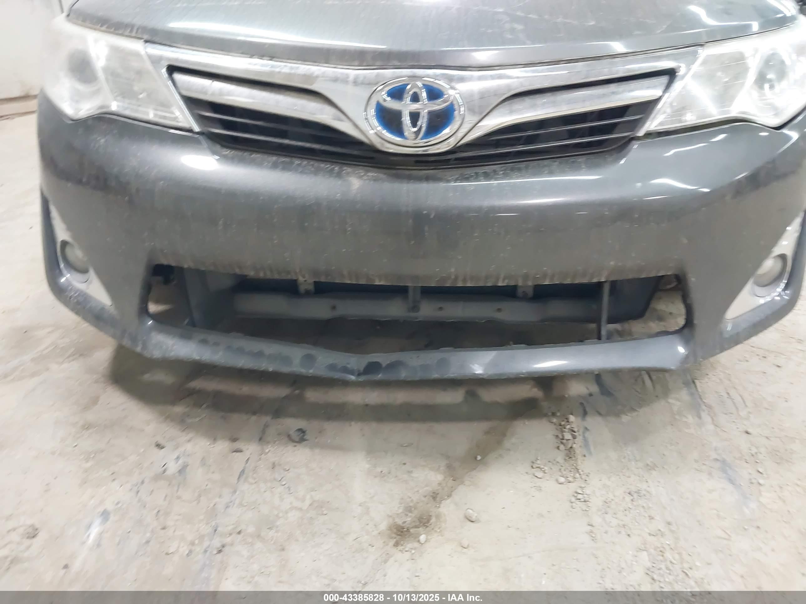 2012 Toyota Camry Hybrid Xle Серый vin: 4T1BD1FK9CU025080