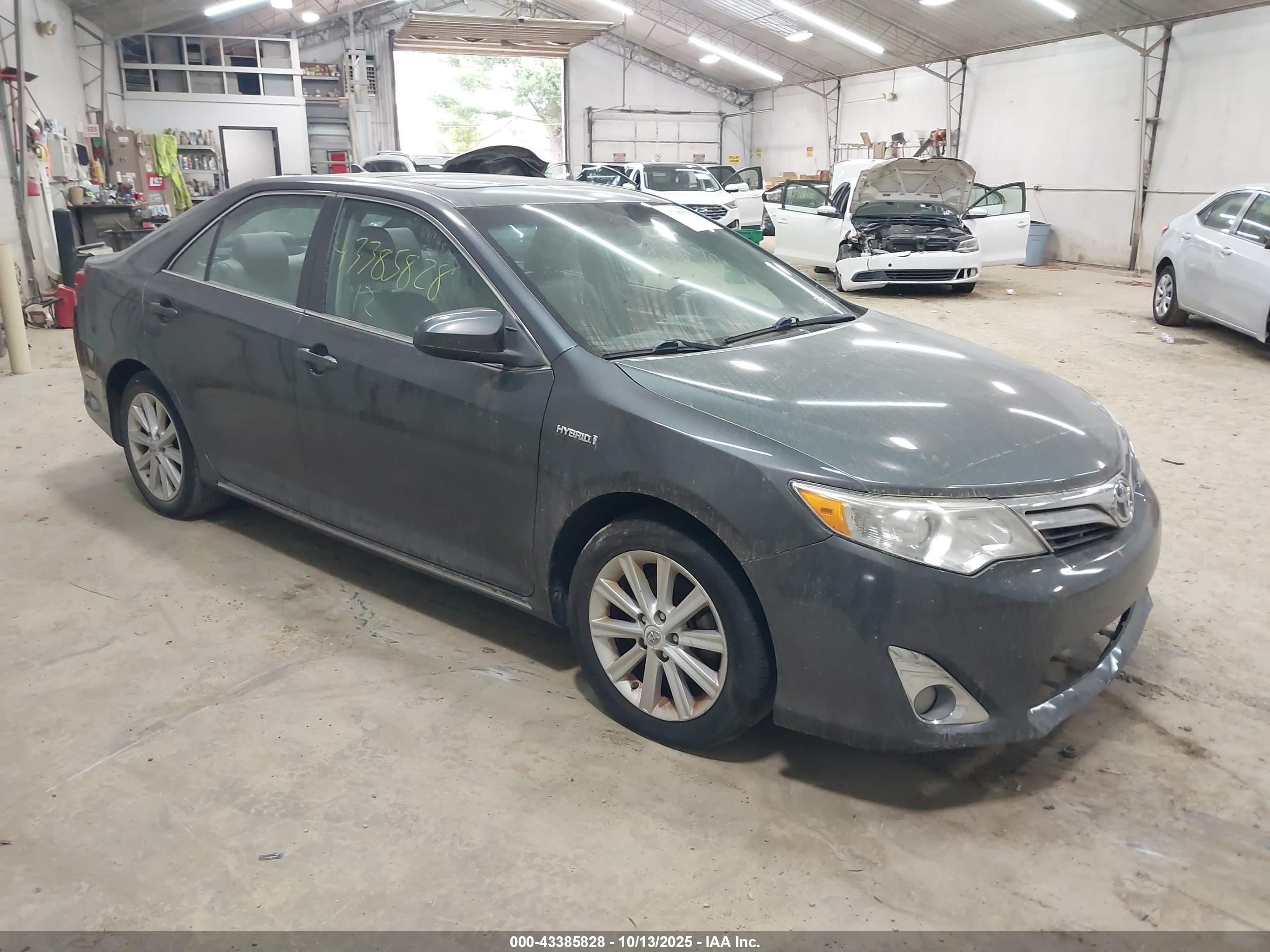 2012 Toyota Camry Hybrid Xle Серый vin: 4T1BD1FK9CU025080