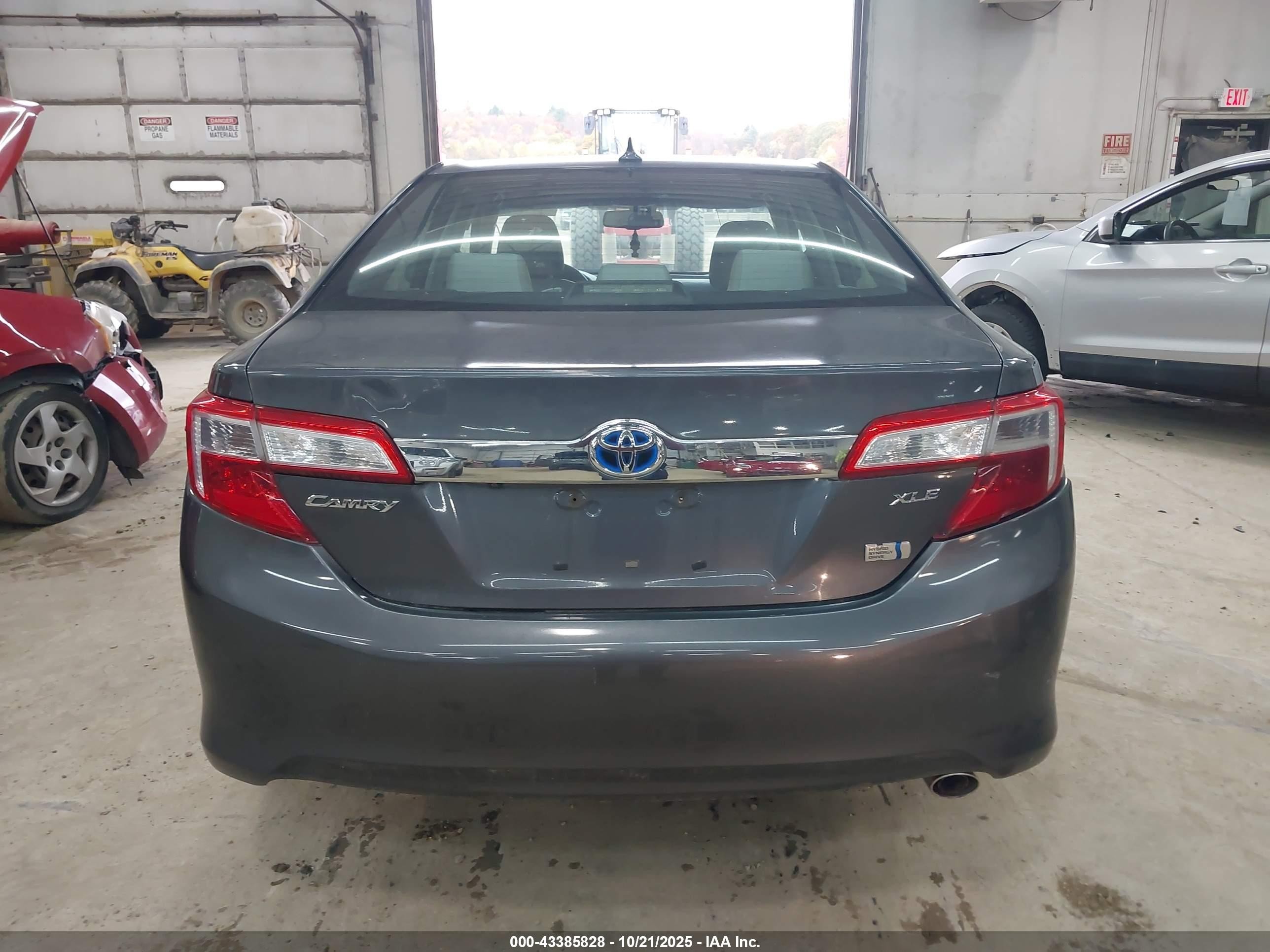 2012 Toyota Camry Hybrid Xle Серый vin: 4T1BD1FK9CU025080