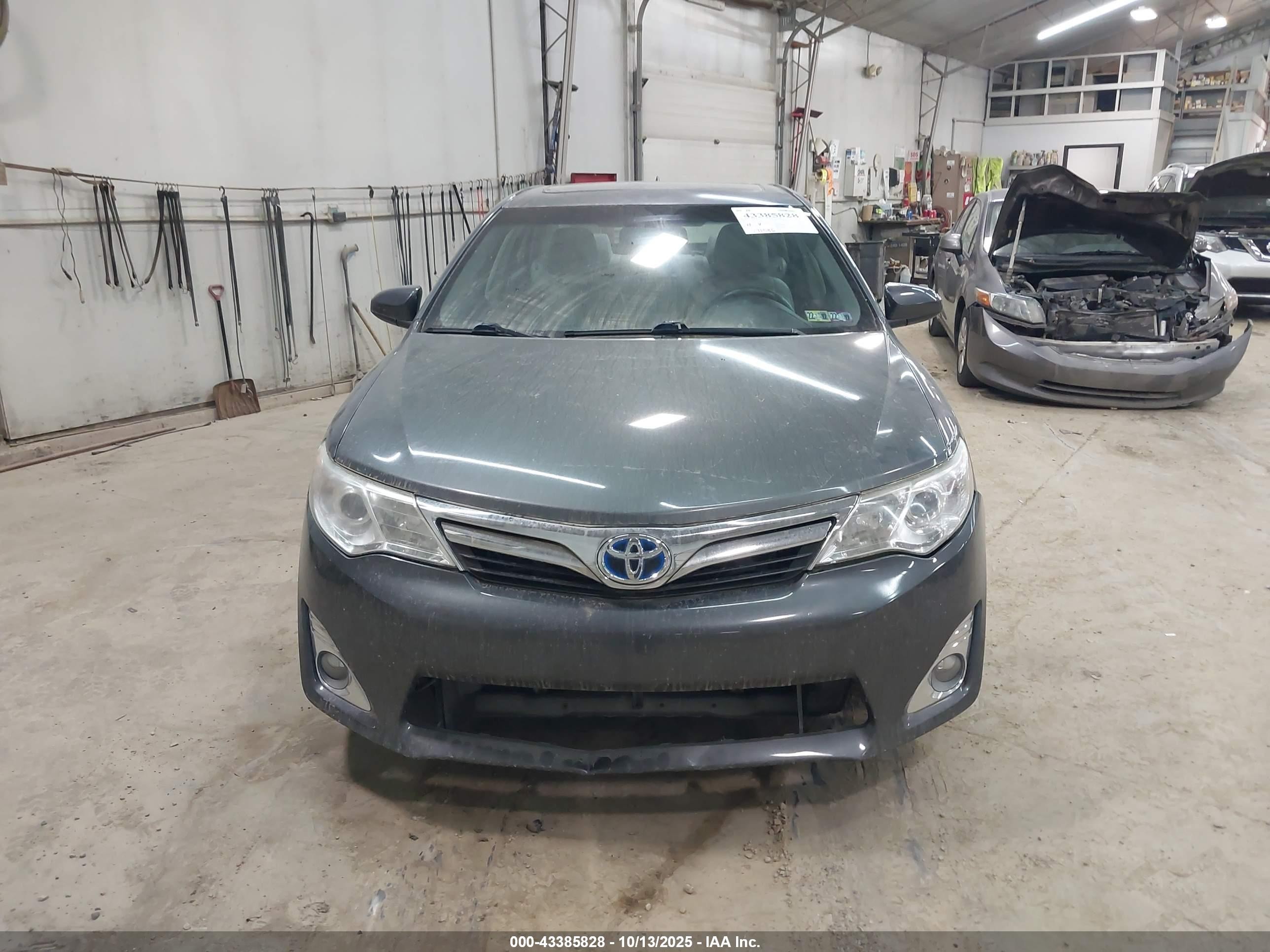 2012 Toyota Camry Hybrid Xle Серый vin: 4T1BD1FK9CU025080