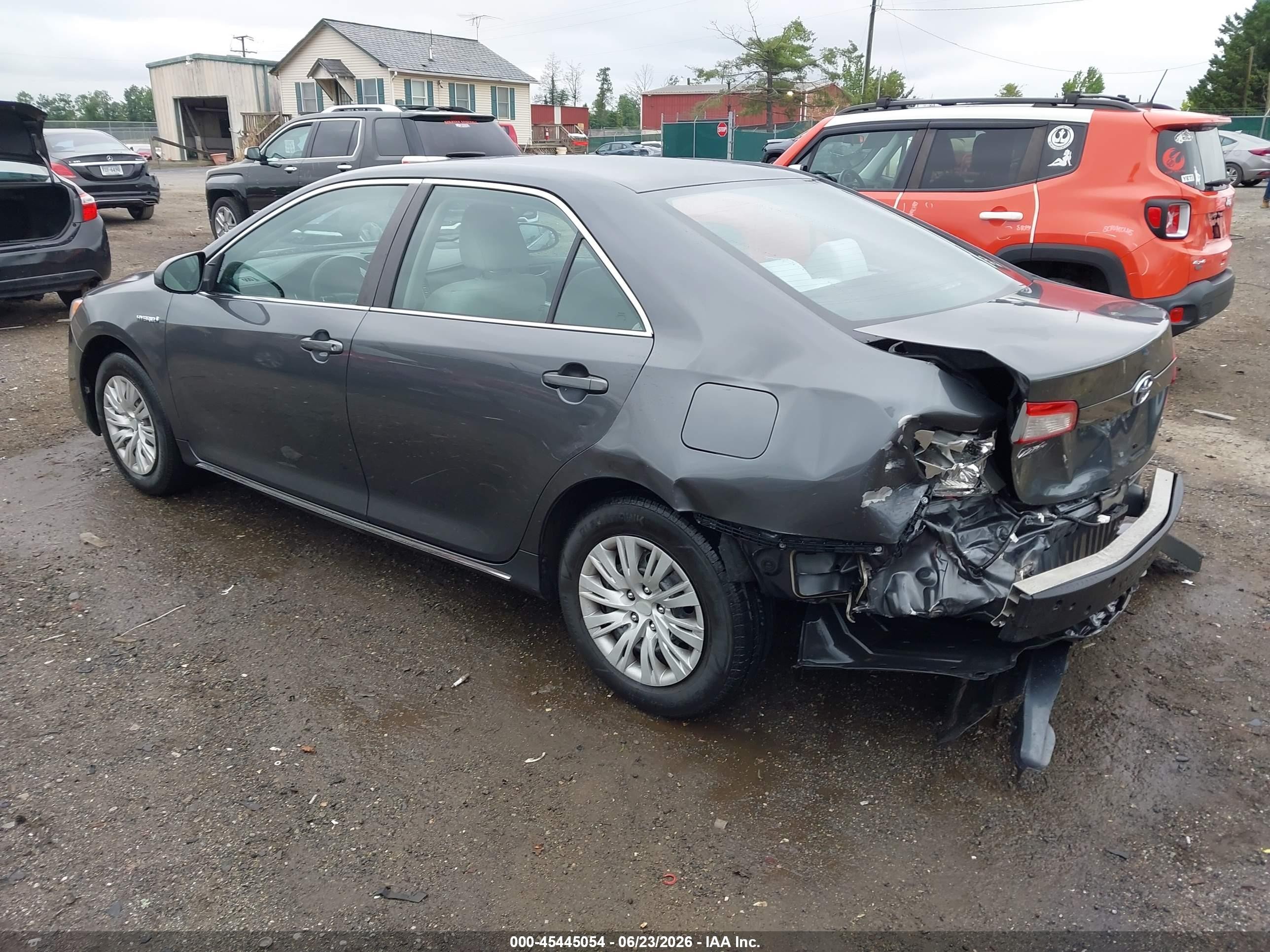 2012 Toyota Camry Hybrid Le Gray vin: 4T1BD1FK9CU026018
