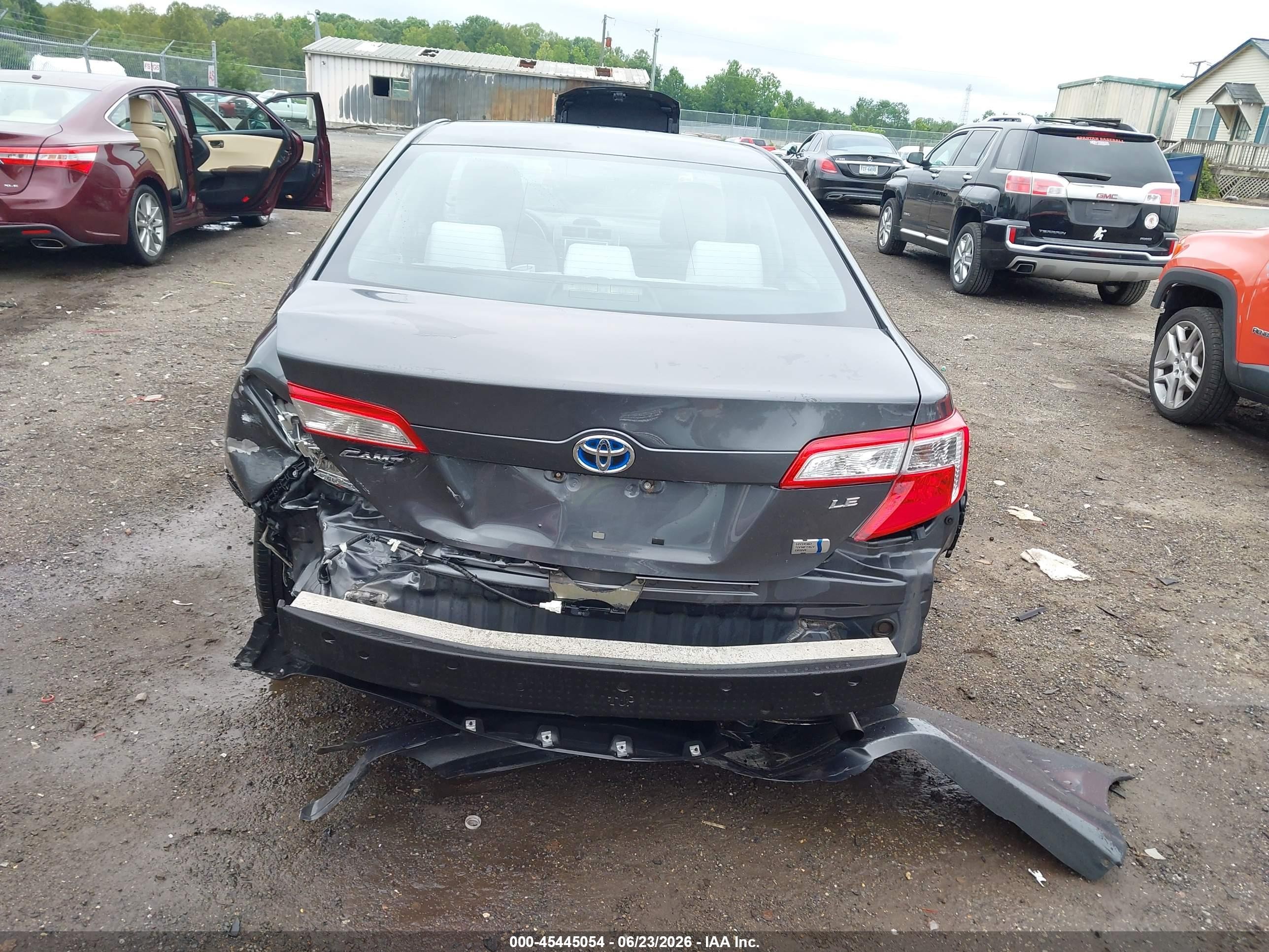 2012 Toyota Camry Hybrid Le Gray vin: 4T1BD1FK9CU026018