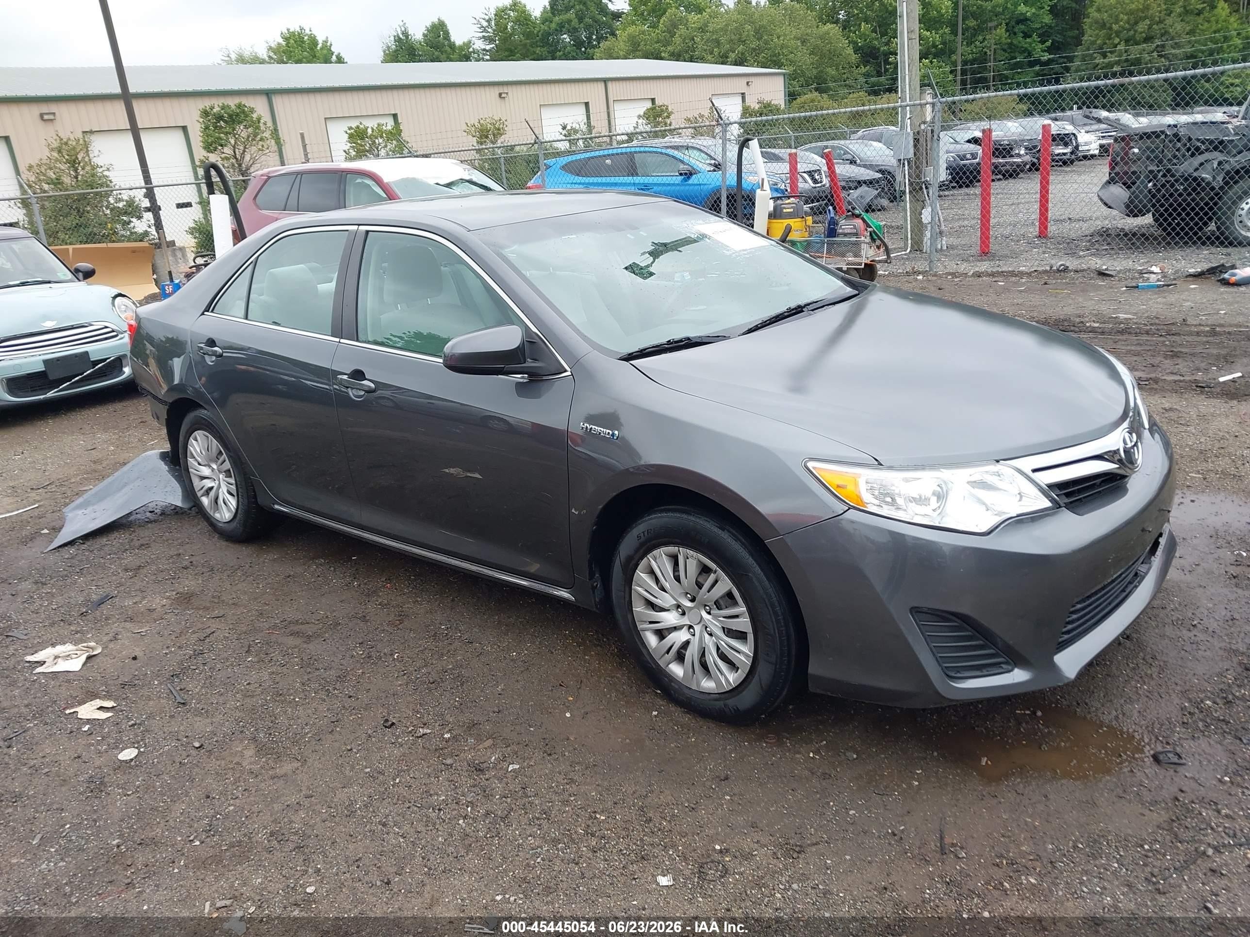 2012 Toyota Camry Hybrid Le Gray vin: 4T1BD1FK9CU026018