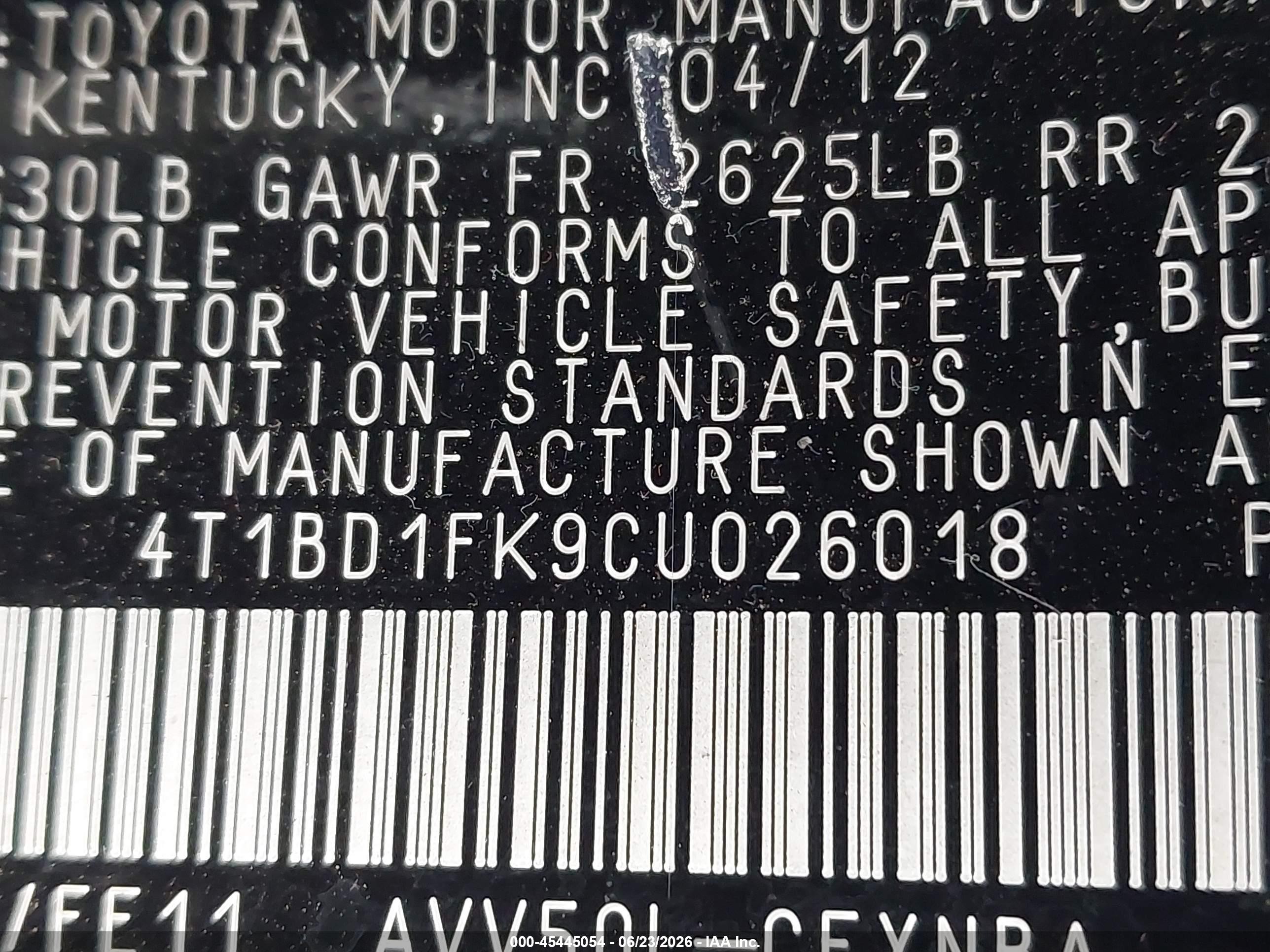 2012 Toyota Camry Hybrid Le Gray vin: 4T1BD1FK9CU026018