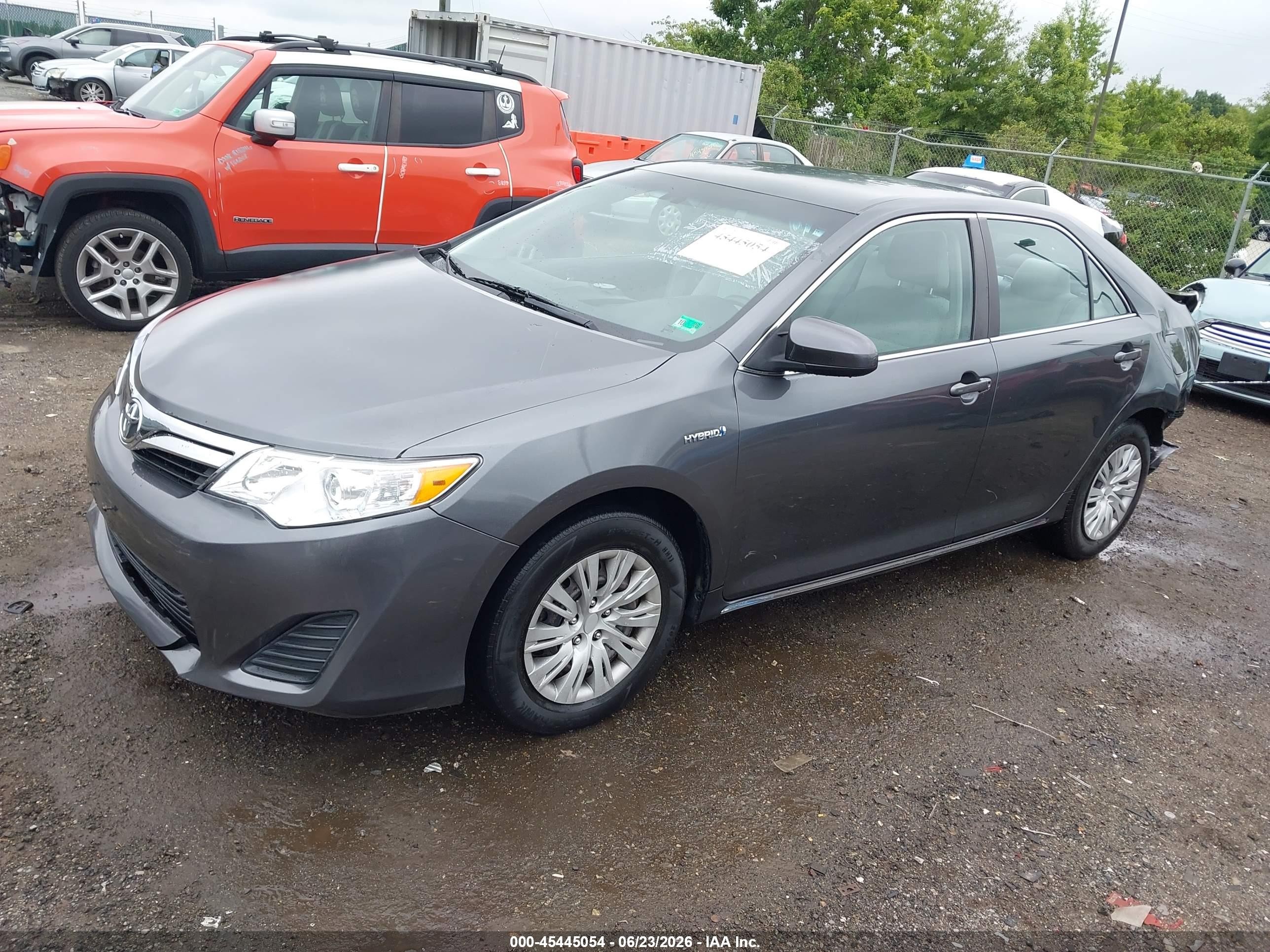 2012 Toyota Camry Hybrid Le Gray vin: 4T1BD1FK9CU026018