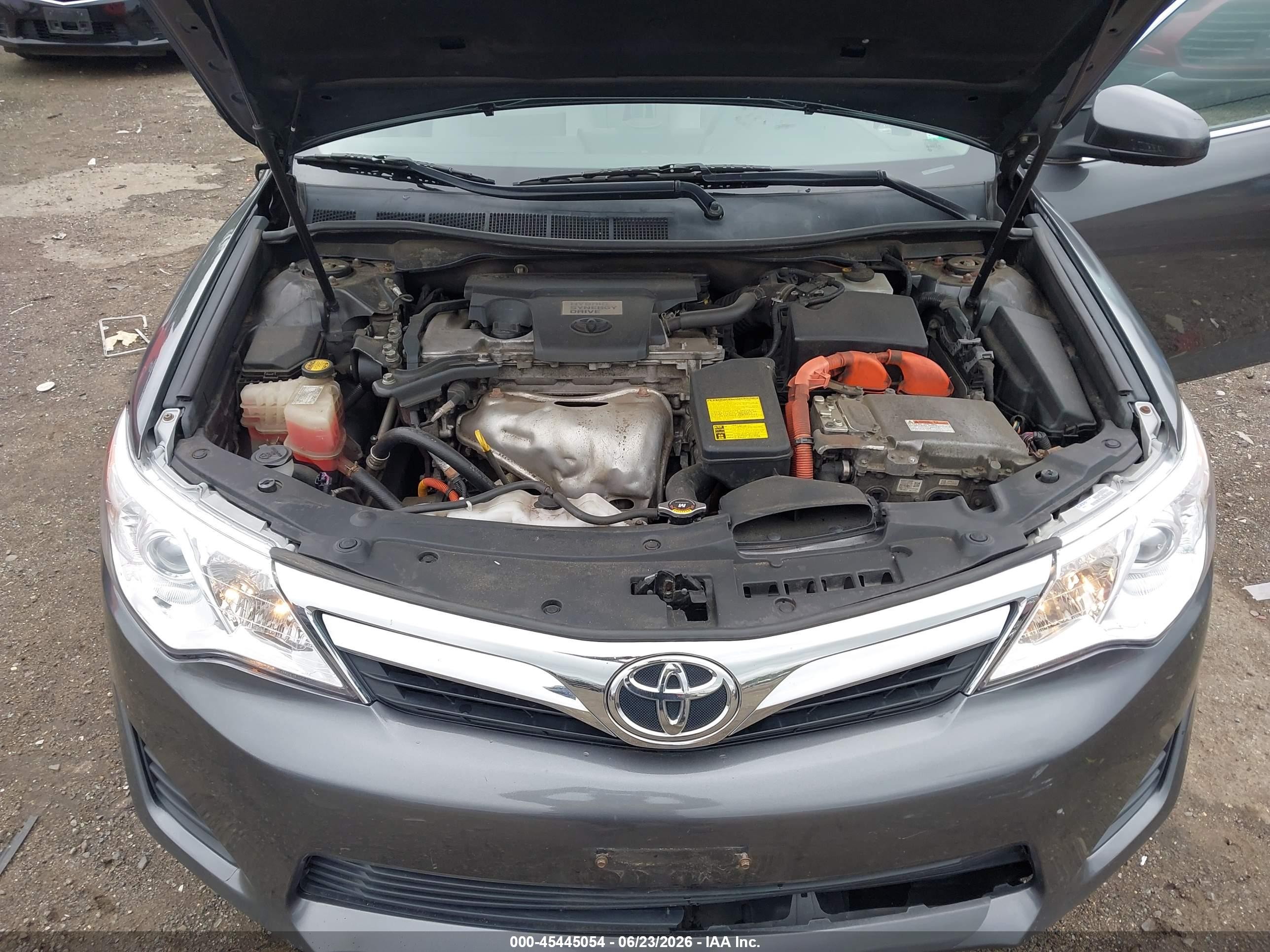 2012 Toyota Camry Hybrid Le Gray vin: 4T1BD1FK9CU026018