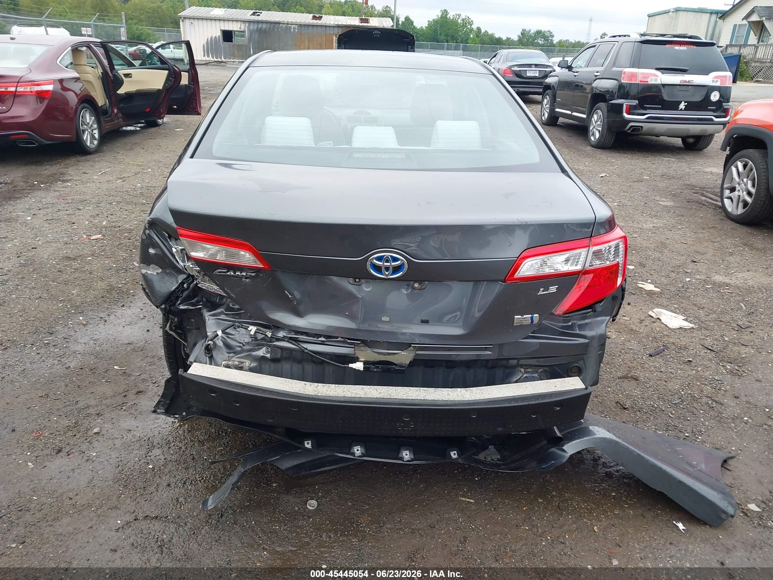 2012 Toyota Camry Hybrid Le Gray vin: 4T1BD1FK9CU026018