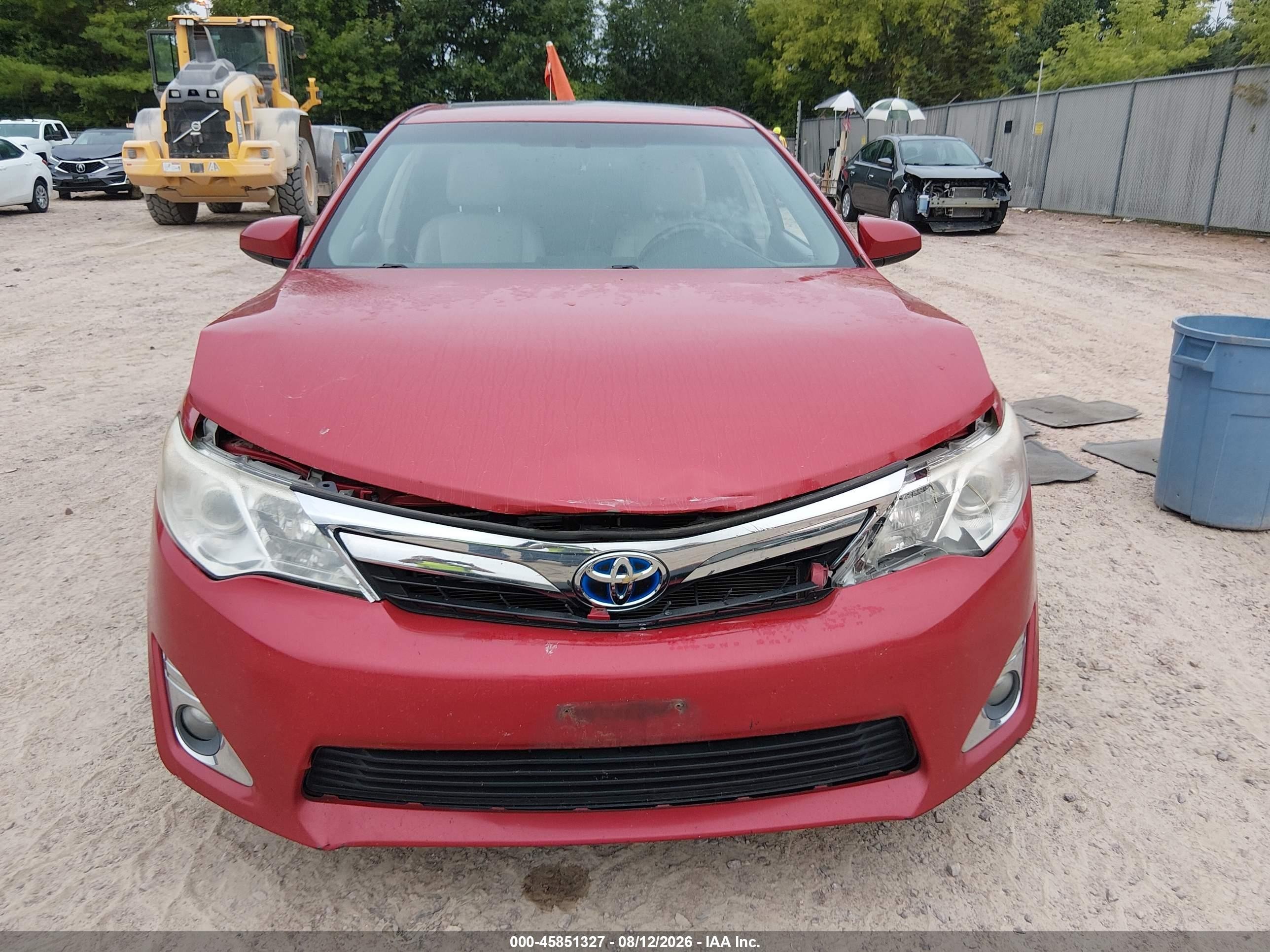 2012 Toyota Camry Hybrid Xle Red vin: 4T1BD1FK9CU028061