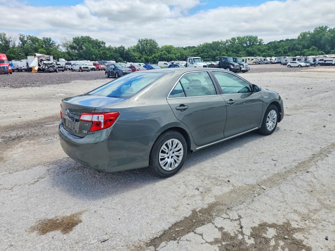 2012 Toyota Camry Hybrid Le Gray vin: 4T1BD1FK9CU031042