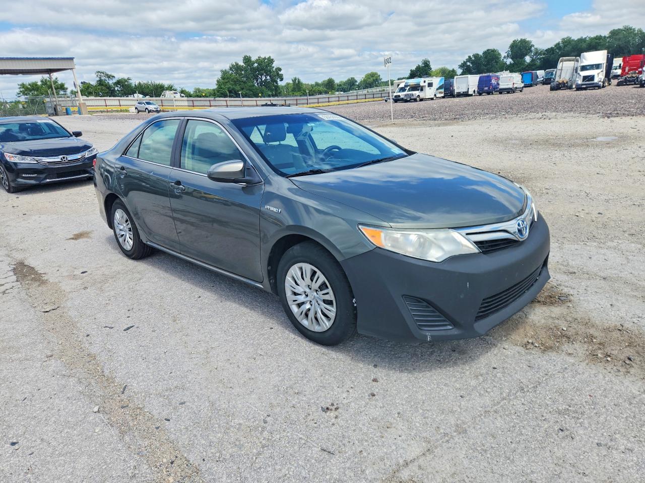 2012 Toyota Camry Hybrid Le Gray vin: 4T1BD1FK9CU031042