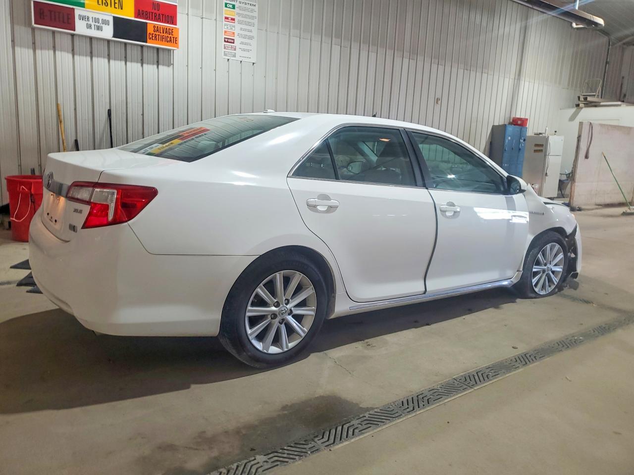2012 Toyota Camry Hybrid Xle White vin: 4T1BD1FK9CU033521