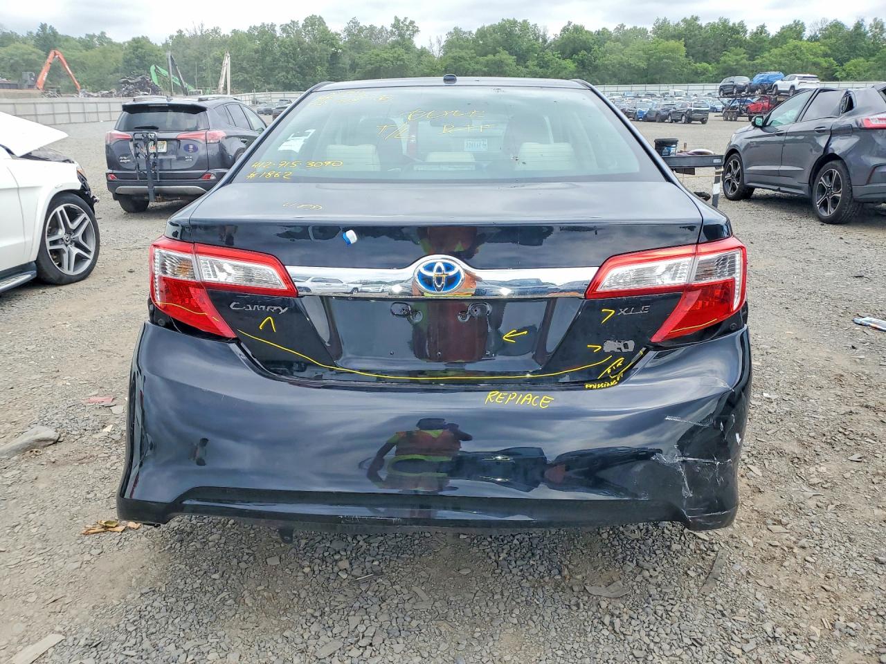 2012 Toyota Camry Hybrid Xle Черный vin: 4T1BD1FK9CU041862